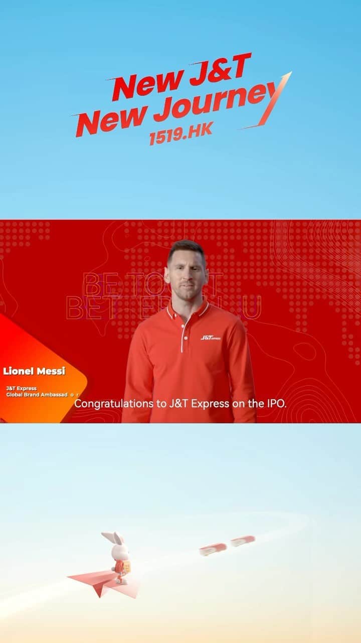 のインスタグラム：「It has been a pleasure working with J&T Express as their global ambassador, witnessing their exceptional growth and accomplishments. I am happy to share about the completion of another milestone by J&T Express: The Successful Launch of their  HKEX IPO! Congratulations J&T! Onwards to a better future, together.    Fue un placer trabajar con J&T Express como su embajador global, presenciando su crecimiento excepcional y logros. Estoy contento de compartir otro hito por parte de J&T Express: ¡El exitoso lanzamiento de su OPV en la Bolsa de Hong Kong (HKEX)! ¡Felicidades J&T! ¡Hacia un futuro mejor, juntos!」