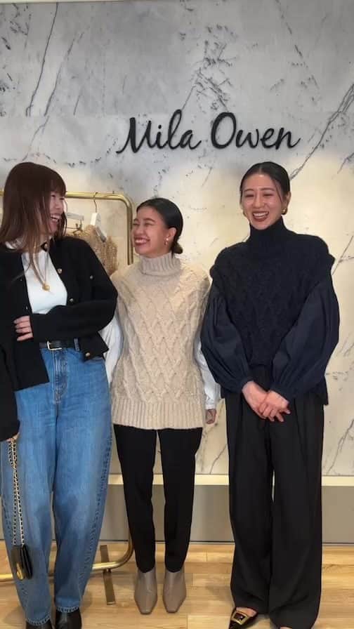 のインスタグラム：「【10.27.fri】冬のコレクションカタログ掲載アイテムのご紹介  福本166cm 小笠原163cm 原田153cm」