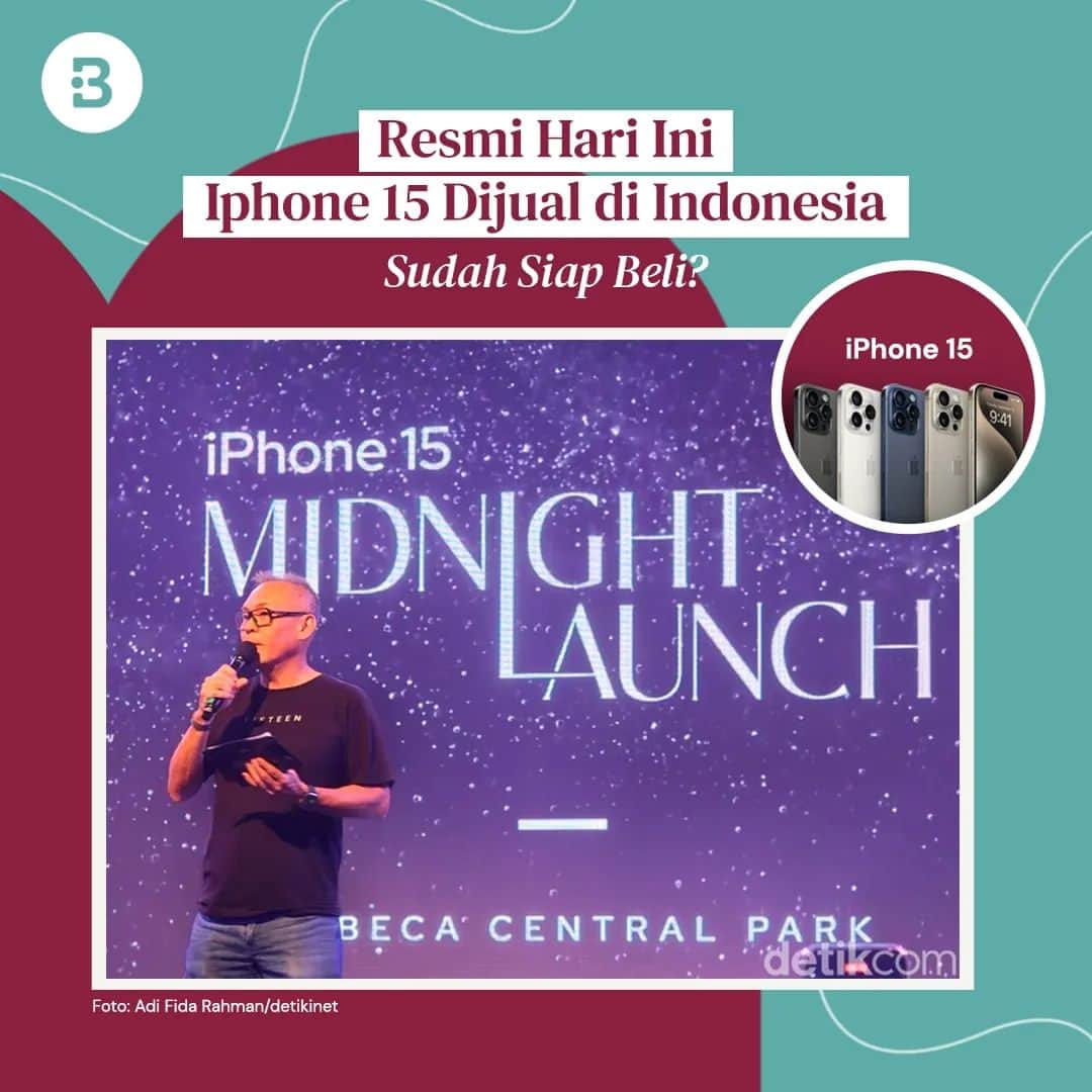 Beauty | Health | Fashionさんのインスタグラム写真 - (Beauty | Health | FashionInstagram)「Pas banget nih menjelang gajian, iPhone 15 nya udah siap tuh dipinang!😜🤗✨️  #iphone #iphone15 #resmidijual #indonesia #update #techupdate #gadget #beautynesiaid」10月27日 17時55分 - beautynesia.id