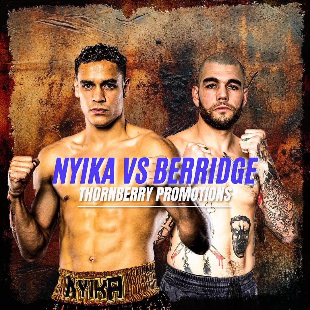 デイヴィッド・ニカのインスタグラム：「‼️ 1 WEEK ‼️   New opponent, same objective.   Robert ‘The Butcher’ Berridge steps up to the plate.  Tickets available in bio.」