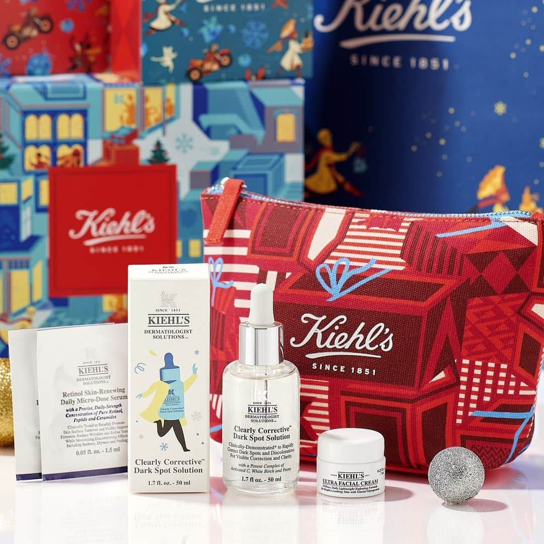 キールズ Kiehl's Japanさんのインスタグラム写真 - (キールズ Kiehl's JapanInstagram)「本日より、全国の #キールズ ストアでホリデイ限定エディションが発売開始❄ 発売を記念して、透明美白美容液(50mL)のご購入で、サンプルセットと限定ポーチを🎁夏に受けた紫外線ダメージを今のうちにケアし、美白貯金✨ プレゼントは無くなり次第終了のため、ぜひこの機会にチェックして下さいね👀 @kiehlsjp #Kiehls #スキンケア #キールズ透明美白美容液 #キールズホリデイ2023」10月27日 18時30分 - kiehlsjp