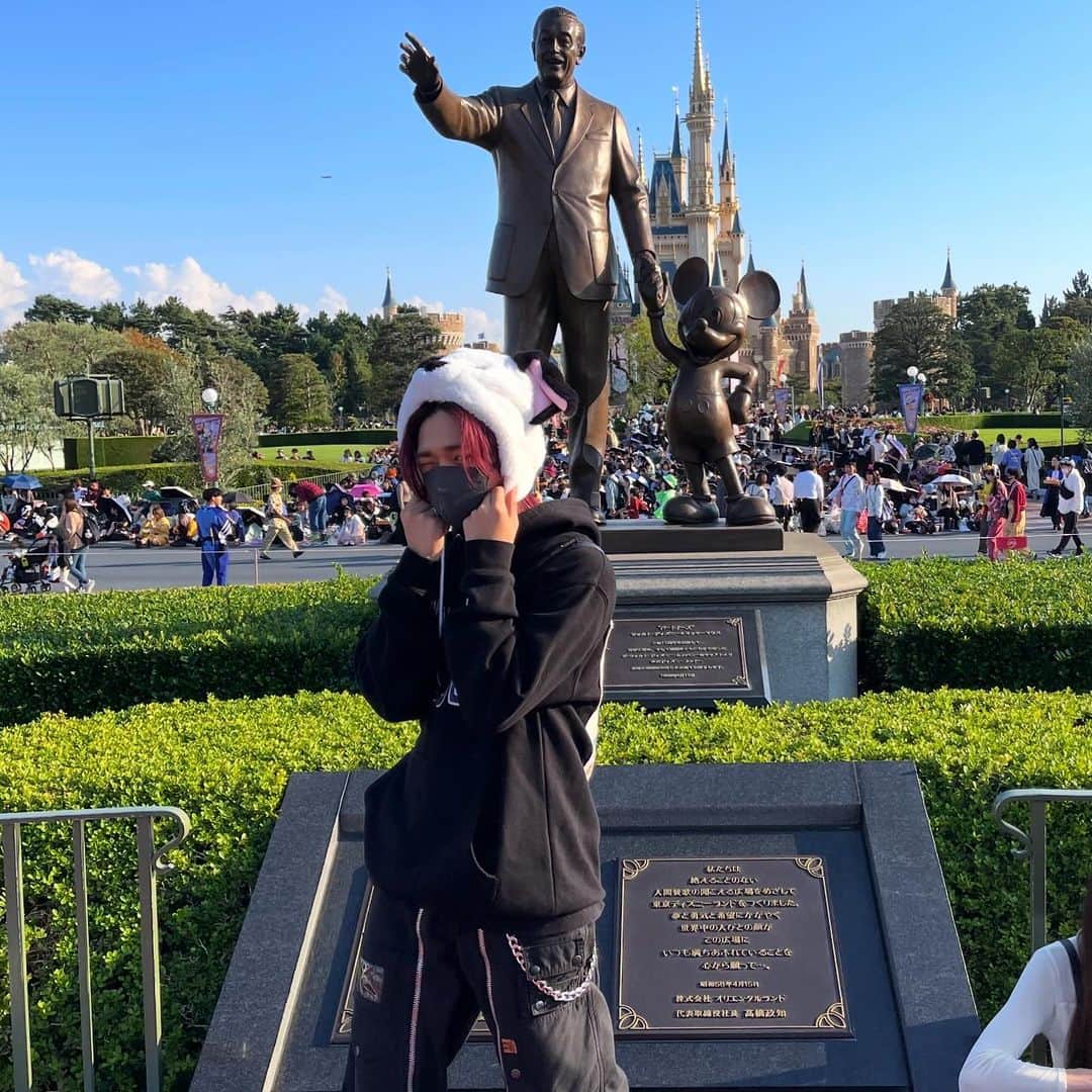 edhiii boiのインスタグラム：「(すぐ消しちゃうかも😂😂) 夢の国行ってきたよ🤟」