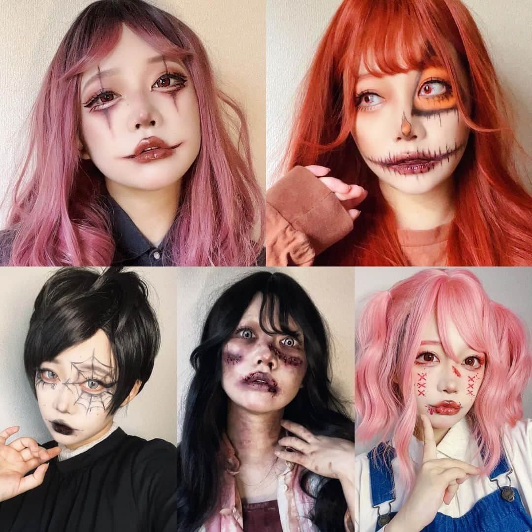 かりんさんのインスタグラム写真 - (かりんInstagram)「ザピエルさんから頂きました ハロウィンカラコンで5種類全て紹介 全てワンデイ🪽 友達と分け合ってそれぞれの 仮装するのもかわいい🩷🩷 ⁡ 赤の発色は控えめ！ レイヤーさんは物足りないかも？？ 目に馴染む発色になってます( ⌯'-'⌯) ツギハギのデザインかわいい🤍 ⁡ 着色直径 🎃13.3mm レンズ直径(DIA) 🎃14.0mm 度数（PWR） 🎃0.00~-6.00 レンズBC 🎃8.6mm 含水率 🎃38% 製造国 🎃韓国 ⁡ ⁡ #カラコン #𝖼𝗈𝗅𝗈𝗋𝖼𝗈𝗇𝗍𝖺𝖼𝗍𝗌  #カラコンレビュー  #カラコンレポ  #カラコン着画  #カラコン通販 #高発色カラコン   #韓国カラコン ⁡ #ハロウィンカラコン  #特殊カラコン #ハロウィン #ハロウィン仮装 #Halloween」10月27日 18時46分 - karin.n.003