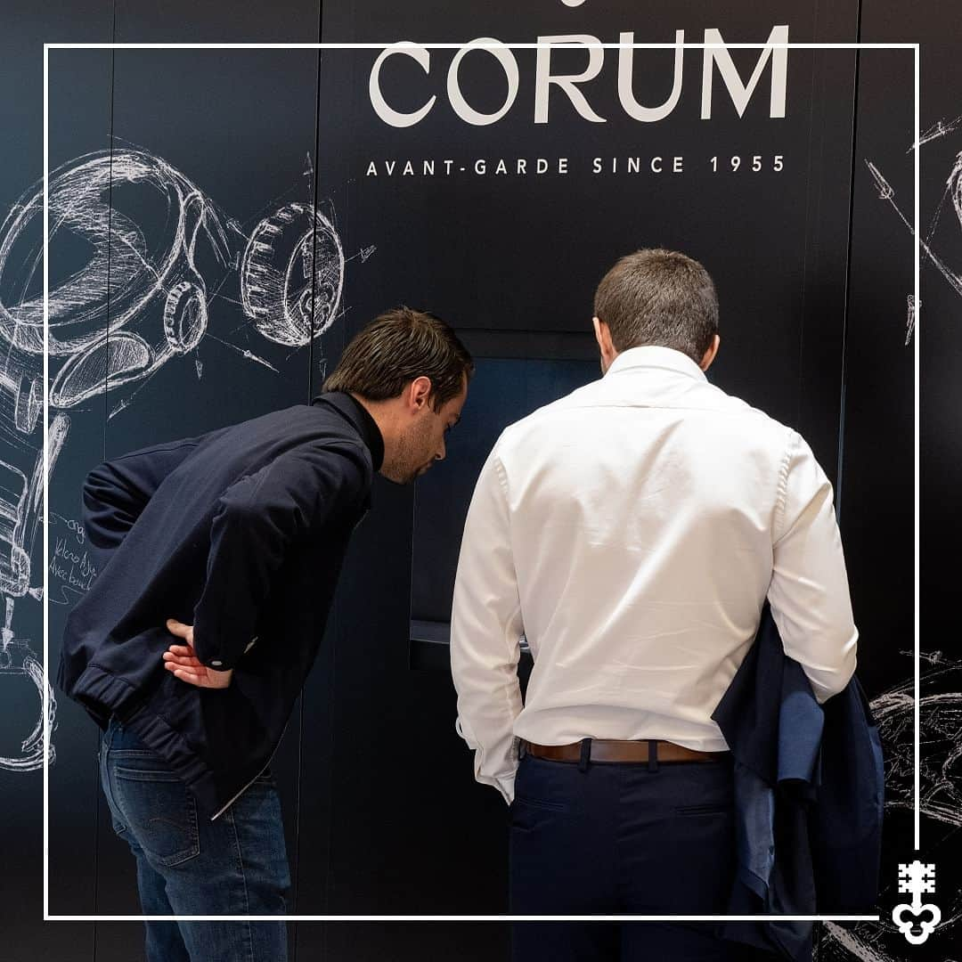 コルムのインスタグラム：「Moments from Geneva Watch Days, where Corum presented the latest novelties showcasing the brand's creative and daring spirit.  #CorumWatches #CorumGWD2023 #CorumConceptWatch #CorumAdmiral」