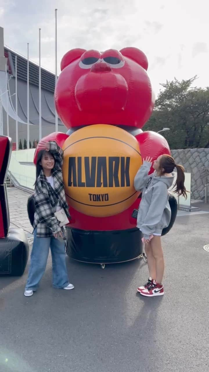 Rinaのインスタグラム：「ゆきりんとはじめての バスケ観戦🏀❣️  #アルバルク東京」