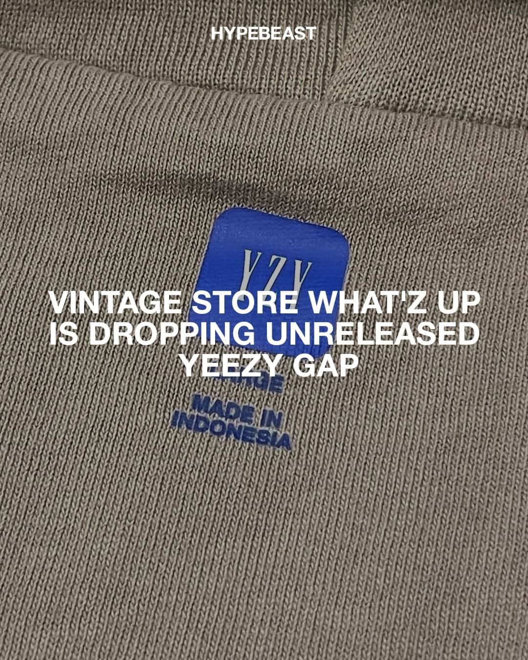 HYPEBEASTさんのインスタグラム写真 - (HYPEBEASTInstagram)「After its release of the blank @supremenewyork tees, Japanese vintage store, @w_t_s_1987 is now gearing up for its drop of unreleased YEEZY GAP items. Believed to be the final items from Ye’s now canceled partnership with Gap, the release will be available through a special pop-up at What’z Up Harajuku and Sendai.⁠ ⁠ The series of unrelased items arrive in the form of hooded sweatshirts and zip up hooded sweatshirts. Offered in gray, charcoal gray, navy, and black, the styles are constructed of soft fleece fabric and treated with intense processing for a worn-in look. The pop-up will start on October 28.⁠ Photo: What’z Up」10月27日 19時00分 - hypebeast