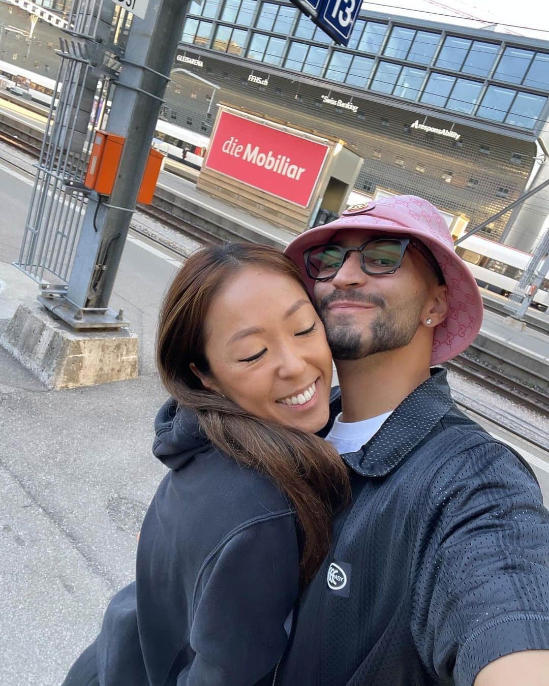 イヴァン・リギーニのインスタグラム：「Adventures with you @becmorris Pt.1 ❤️🇮🇹🇫🇷🇲🇨🇨🇭☀️🌊   I love you to the moon and back, thank you for being so special ✨I love our adventures  I wish you to succeed in all your upcoming projects because you are amazing ! 🙏🏼😘   #love #iloveyou #traveling #spreadlove #life #amazing #❤️」