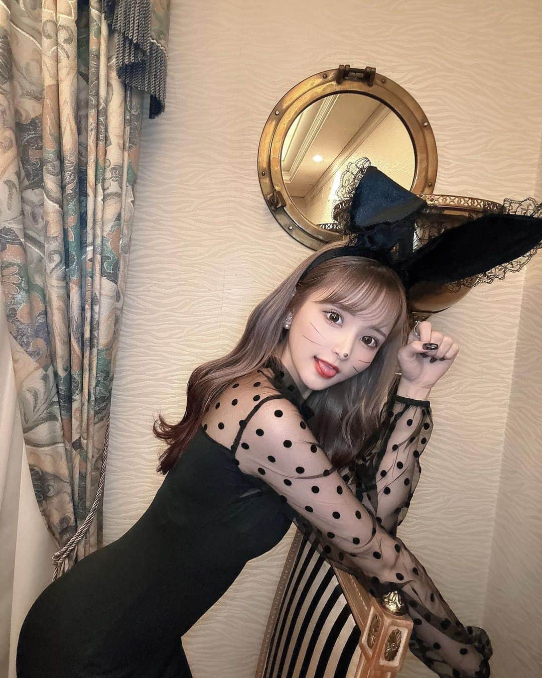 高木美佑さんのインスタグラム写真 - (高木美佑Instagram)「. 🐰🖤  #halloween #bunny #ハロウィン #バニーガール」10月27日 19時57分 - _miyu630_