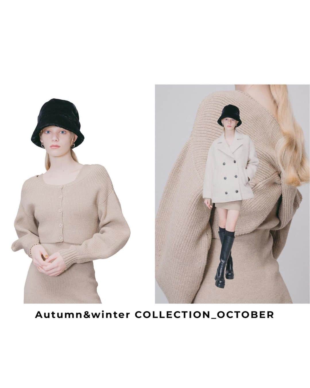 EMODAさんのインスタグラム写真 - (EMODAInstagram)「ㅤㅤㅤㅤㅤㅤㅤㅤㅤㅤㅤㅤ '23 autumn&winter October new item  ・MIDI DOUBLE COAT ￥ 17,380 tax'in ・2 PIECE W FACE KNIT ONE-PIECE ￥ 9,790 tax'in ・SIDE LOGO LONG SOX ￥ 2,970 tax'in ・ROUND SQUARE LONG BOOTS ￥ 17,380 tax'in ・FAKE FUR BUCKET HAT ￥ 6,490 tax'in ・MARK POINT PIERCE ￥ 3,960 tax'in ＿＿＿＿＿＿＿＿＿＿＿＿＿＿＿＿＿＿＿＿＿＿＿＿ ≪OUTER FAIR≫  ■OUTER ALL POINT×20&送料無料 >10/25(wed)12:00-10/29(sun)23:59  ＿＿＿＿＿＿＿＿＿＿＿＿＿＿＿＿＿＿＿＿＿＿＿＿ 詳細は( @emoda_official )のTOPのURL,storiesチェック✔️  ㅤㅤㅤ  ㅤㅤㅤ ㅤㅤㅤㅤㅤㅤ #EMODA #EMODA_OUTER #EMODA_SHOES #boots #outer #onepiece #ニットワンピース #ミニワンピース #2wayワンピース #ダブルコート #ミドルコート #ミディコート #オーバーサイズコート #ロングブーツ #フェイクファーハット #アウターコーデ #秋コーデ #冬コーデ #RUNWAYchannel #2023AW #autumn #winter @emoda_snap」10月27日 19時58分 - emoda_official