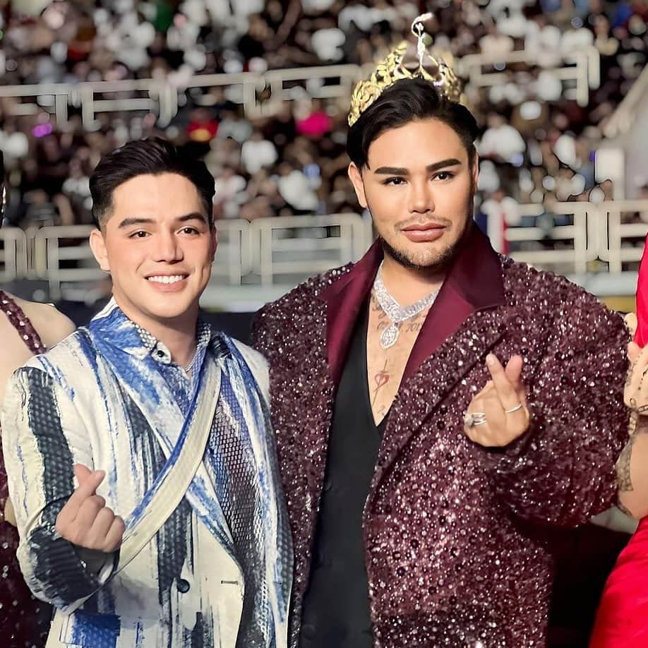 のインスタグラム：「Grateful to have a friend who shares the same passion for fashion and supports each other on this exciting journey at Miss Grand International 2023 like @brianvo.fashion. Also thank you for supporting my Queen @ritassyawellgreat . Together, we design our dreams!  #friendship #missgrandinternational2023 #ivangunawan #brianvo」