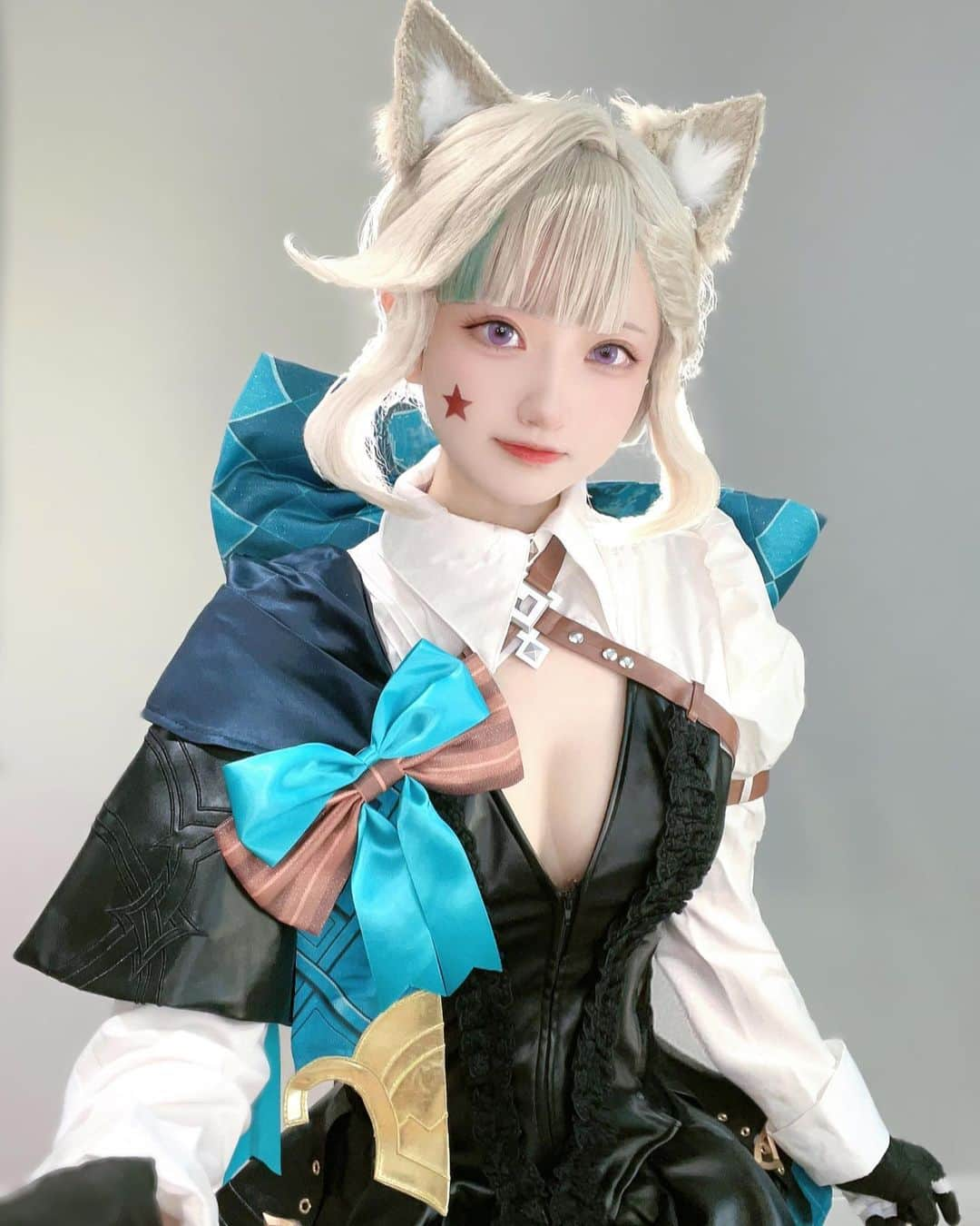 ちよのインスタグラム：「リネット🐈  #cosplay #cos #cosplayer  #コスプレ #コスプレイヤー  #原神 #genshinimpact #genshin」