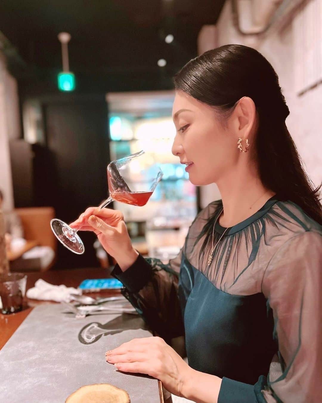 風花舞のインスタグラム：「こちらノンアルコールですけどね。 ノンアルコールのペアリングもとても美味しいのです♥  photo‥ @momoko_sakaida   #sousvoile」