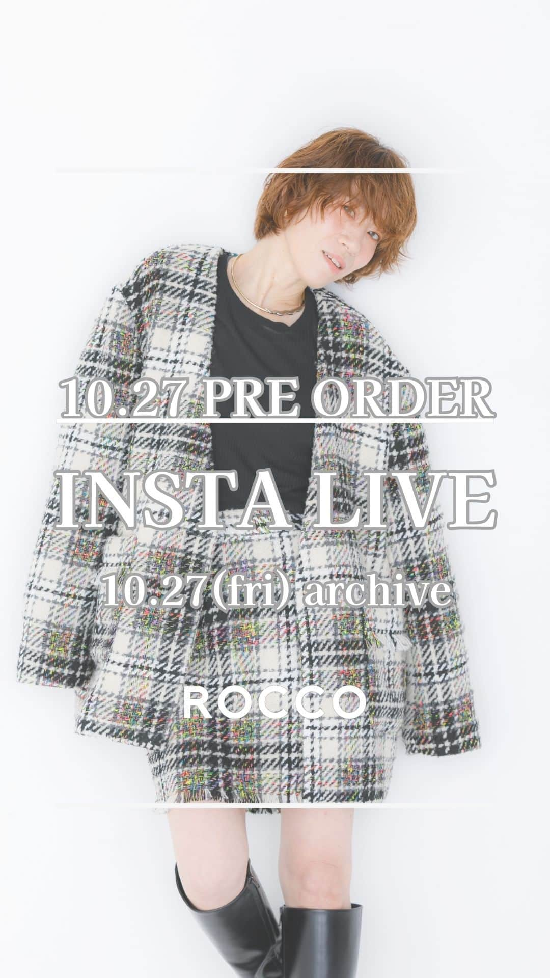 山本あきこのインスタグラム：「ROCCO 新作アイテムの紹介をしましたー‼ 　 　 📌10/27(金)20:00から予約受付中✨ 　 ▶チェックコート color：チェック price：￥42,350(tax in) 　 ≫お届け予定日 11月上旬〜中旬  ▶マルチwayミドル丈中綿コート color：ピンク,チョコ,(再入荷)ブラック price：￥38,500(tax in) 　 ≫お届け予定日 11月下旬〜12月上旬 　 　 📌10/27(金)20:00から再販予約受付中✨ 　 ▶ダブルカラーレイヤードトップス color：レッド×ピンク、モカ×ブルー、 ブラック×チャコール  price：￥15,180(tax in)  　 📢予約受付中‼️ @rocco_official___ 　 　 #ロッコ服 #ロッコマニア #新作紹介 #23aw #チェックコート #ジャコット #コートコーデ #中綿コート #中綿アウター #アウター #アウターコーデ #なぜおしゃ研究家 #山本あきこ」