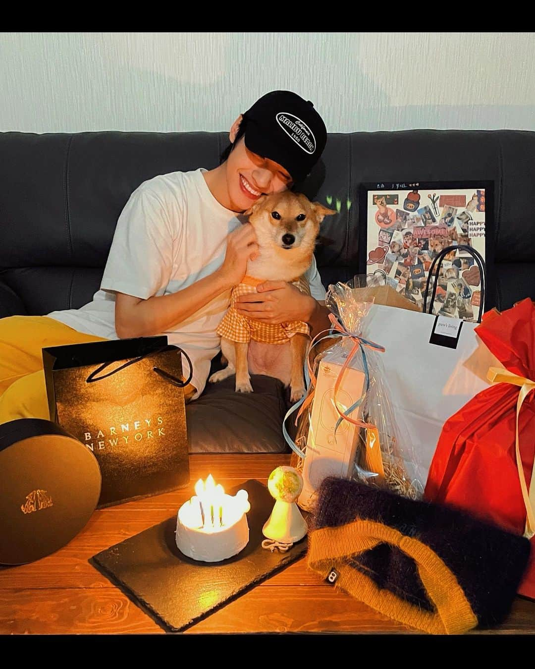 GUNOのインスタグラム：「Happy birthday my little girl❤️ You don’t have to be brave  You don’t have to be smart  Just be happy every day  Cause you got the super daddy ❤️ #hbd  #jessiwangdesu  #shibastagram  #wangjyunhao  #super  #daddy」