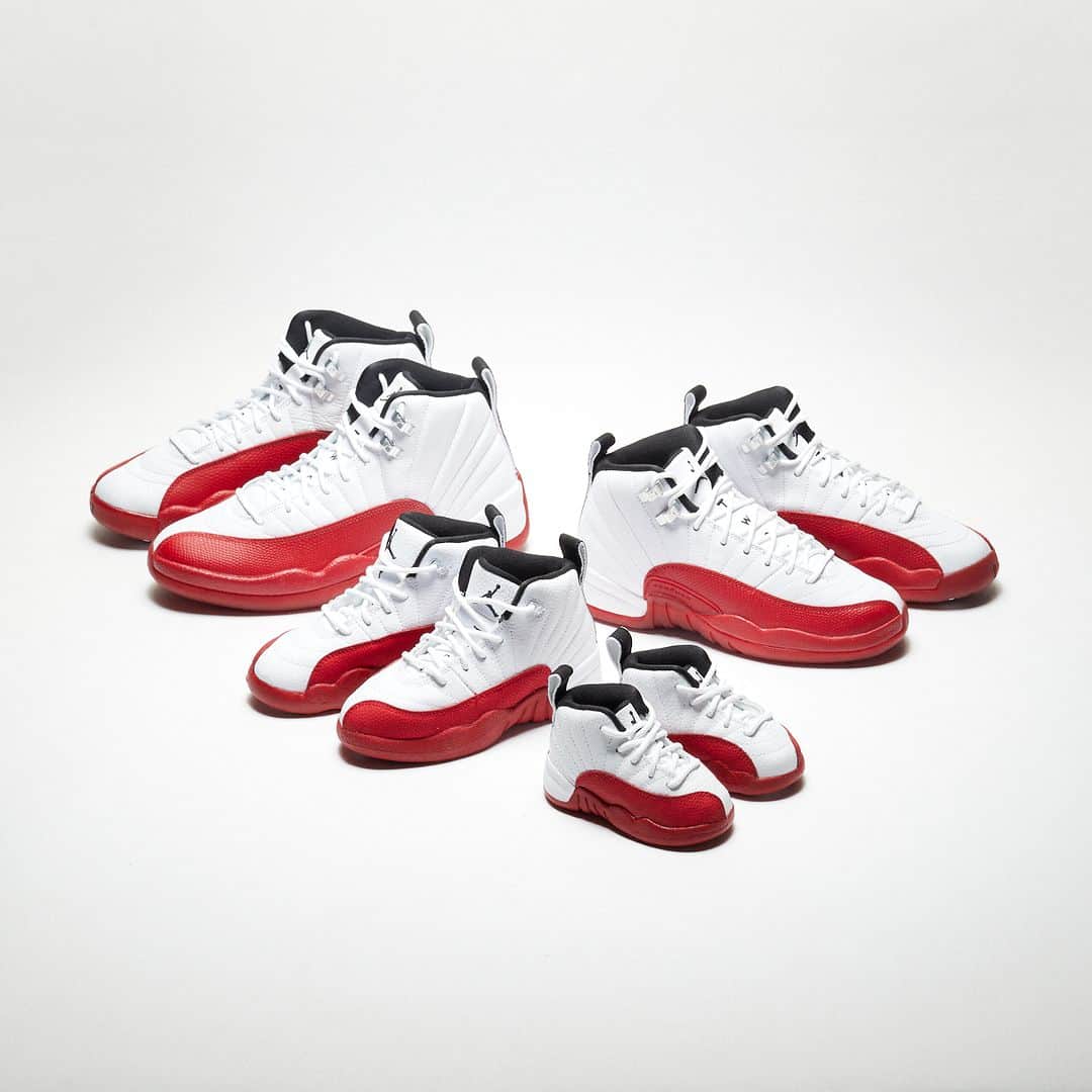 UNDFTDのインスタグラム：「Jordan AJ 12 Retro 'Cherry' // Available Saturday, 10/28 at 11am at all UNDEFEATED Chapter Stores and 7am PST at Undefeated.com  @jumpman23」