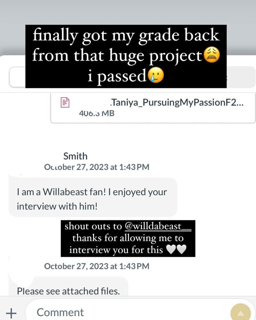 WilldaBeastのインスタグラム：「#HBCU 🖤✅⛽️  ——- Congratulations.   You held a great interview, congratulations on passing your Huge project.  humbled and chose me as your subject.   bless you Queen.  #AlabamaState #Willda」