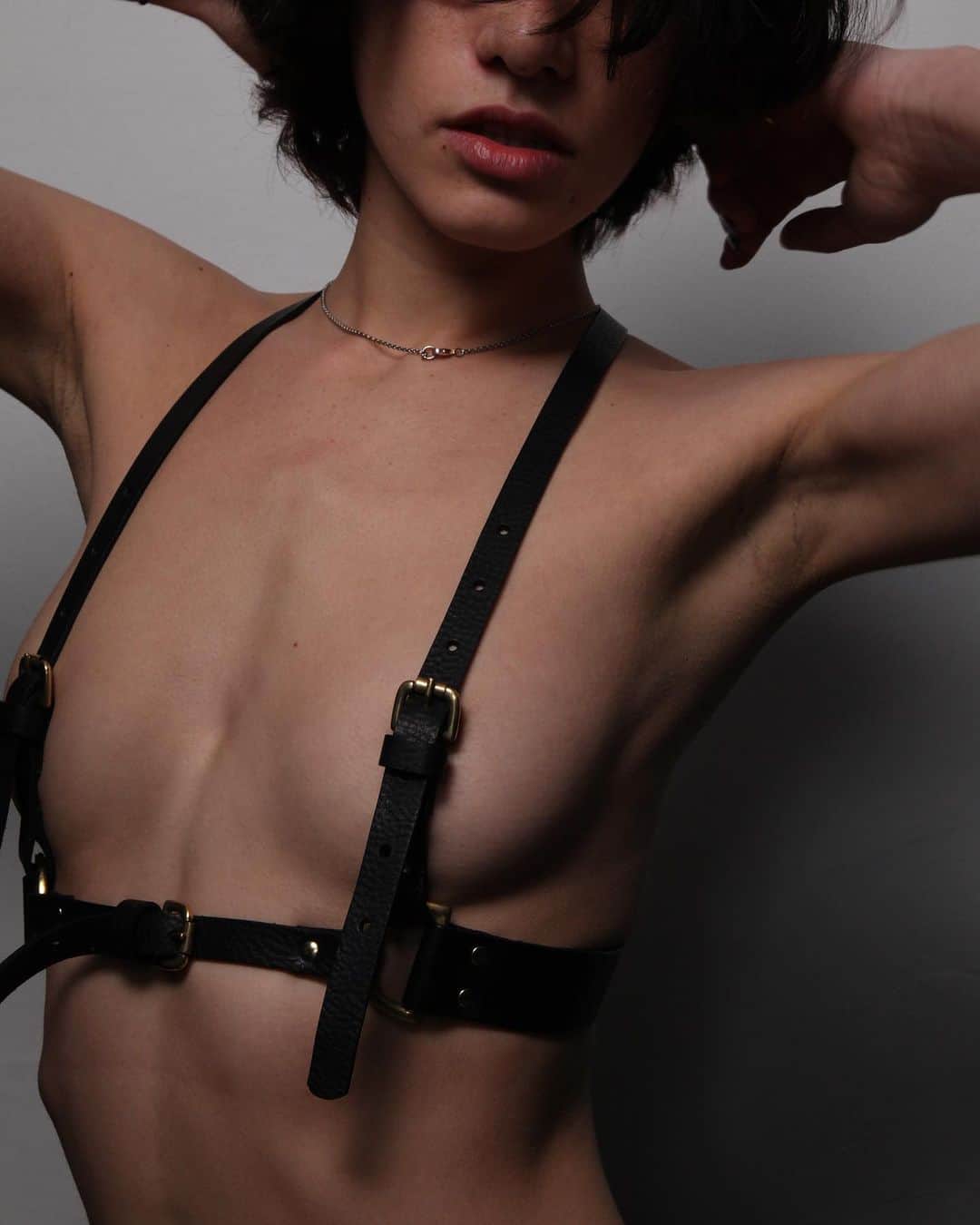 フリートイリヤのインスタグラム：「D-Ring Harness & Cut Out Knickers」