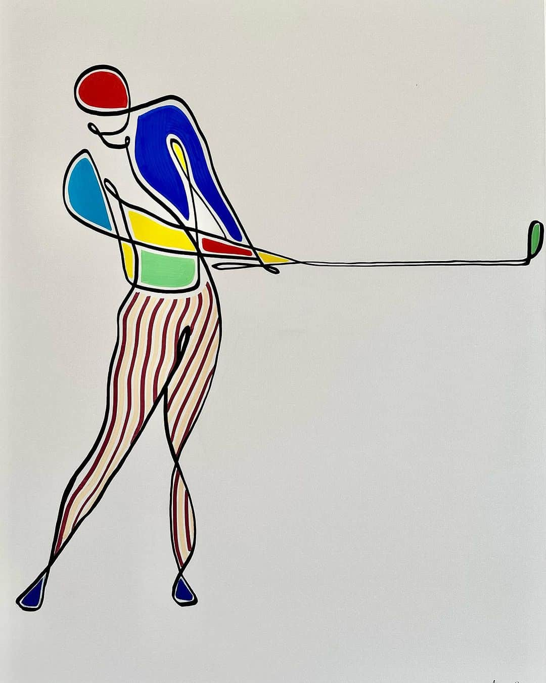 サンドラ・ガルのインスタグラム：「ANNOUNCEMENT 💡  Due to popular demand and wanting to do a little bit of good for the world I decided to auction off 5!!! of these golfers (“Golf God & Golf Goddess”) during the next 7 days with the proceeds going to @unicef to support children affected by the Israel-Hamas War!  They are much more affordable than the big piece from last week, so I hope more people will participate and support those who are helpless right now…. The dimensions of the paintings are 8x10, acrylic on canvas.   The top 5 highest bids will receive a painting each, signed by me. All I’ll need is proof of donation and I’ll ship them to you :)   Minimum bids are $250 for each painting. I’ll start making them this weekend and I’ll update you during the process 🤗 (original selling price is $1500-$3000)  All you need to do is TAG A FRIEND in the comment section and just DM me your bid and I’ll keep you posted if you are still in the top 5!   Auction starts now and ends on Nov 2nd at 11am 🕚   Let’s do this together 💪🏻   Thank you ❤️  PS: PLEASE SHARE!」