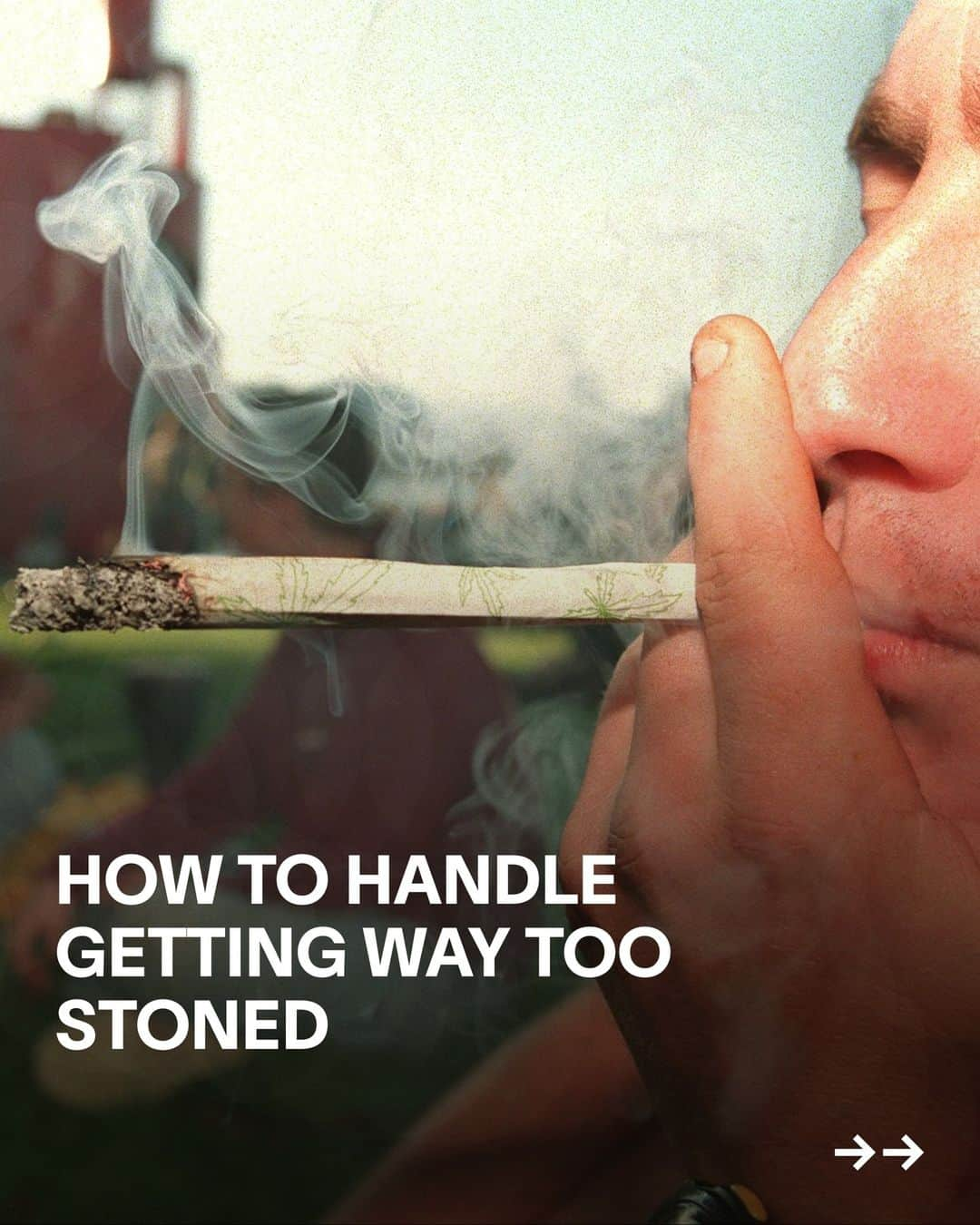 VICEのインスタグラム：「Smoking hella weed and freaking out is pretty much a rite of passage. In the interest of saving newbies and seasoned experts from greening out too hard, we rounded up a team of experts to explore what you can do if you find yourself excessively stoned and hugging on to the couch for dear life.」