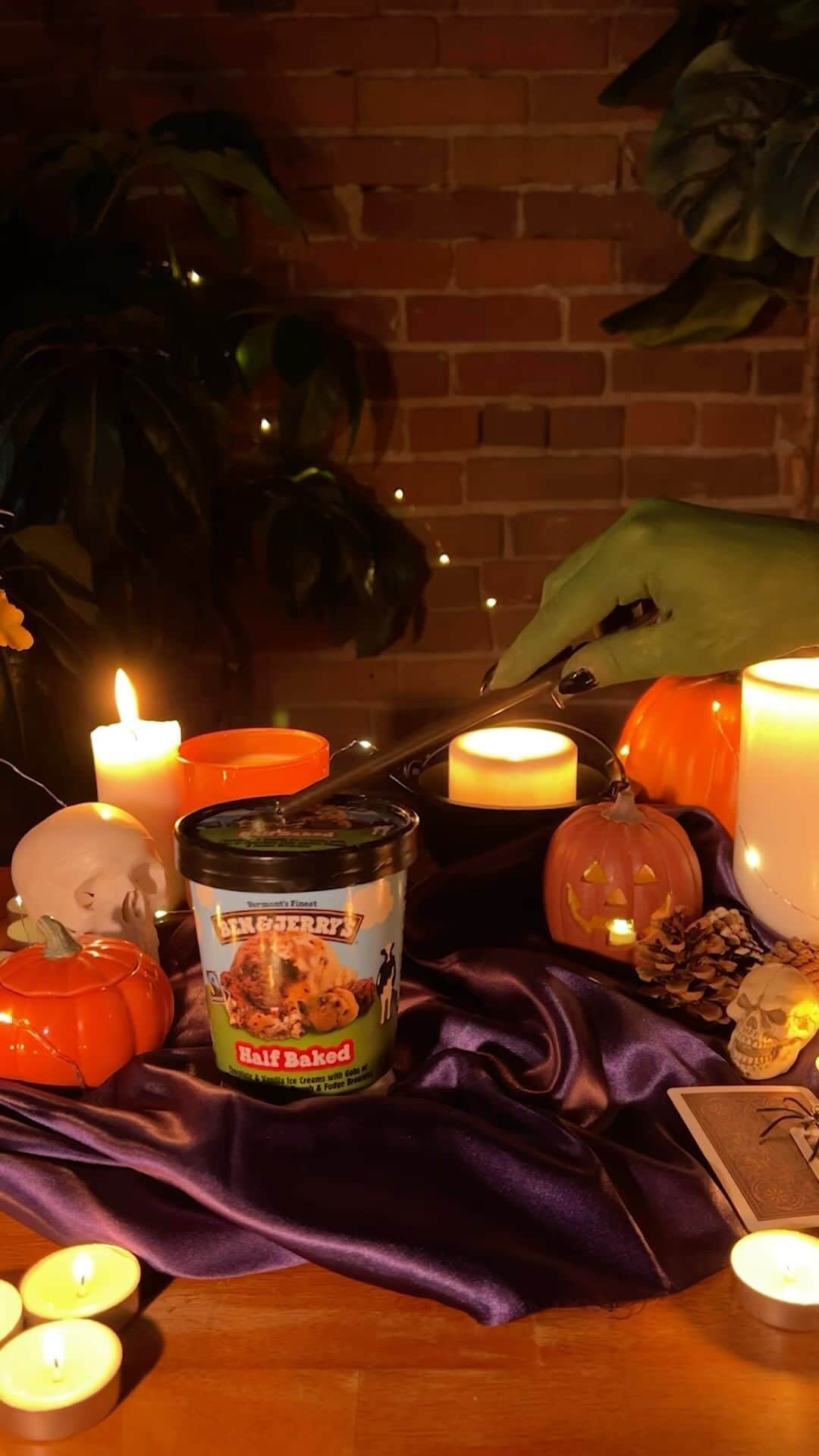 Ben & Jerry'sのインスタグラム：「Tricks. Treats. We do it all. #benandjerrys #icecream #halloween #magic」