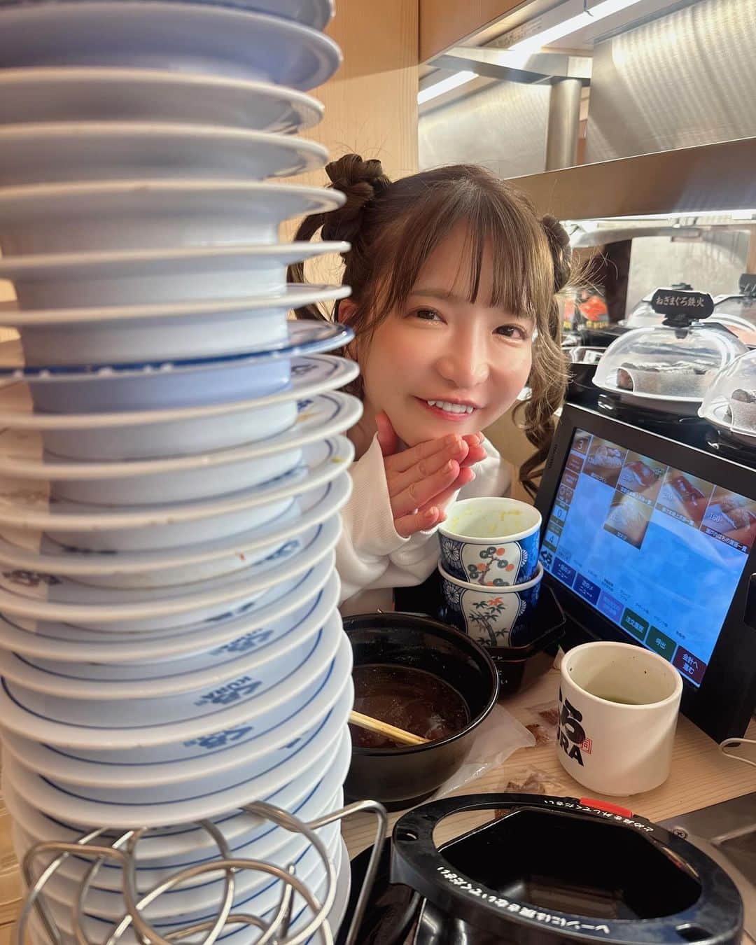 もえのあずきのインスタグラム：「ごちそうさまです #大食いアイドル#もえあず#エラバレシの日常」