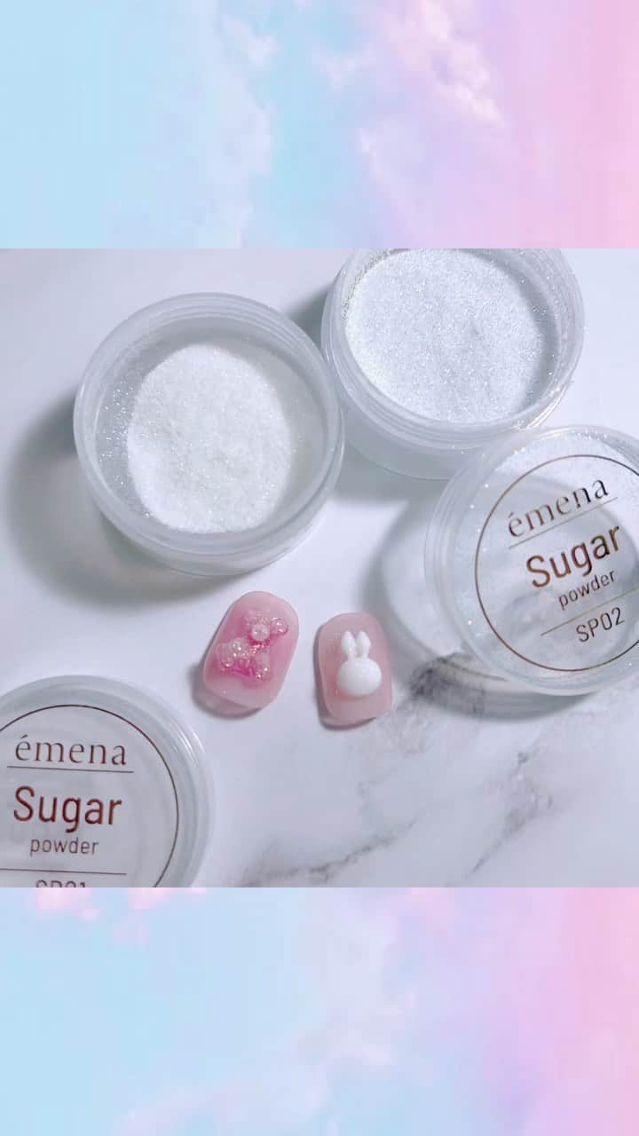 なかやまちえこのインスタグラム：「Ⓢⓤⓖⓐⓡ ⓝⓐⓘⓛ♡⠀ ⠀ @emena_nail.official⠀ @preanfaofficial⠀ #nail #nails #nailart #ネイル #美甲 #ネイルアート  #japanesenailart #manucure #japanesenails #manicurist #gelnails #أظافر #네일아트 #미용  #เพ้นท์เล็บ #artedeuñas #เพ้นท์เล็บเจล #ジェルネイルデザイン #ネイルデザイン #nagelkunst #シュガーネイル #sugarnails #pr」