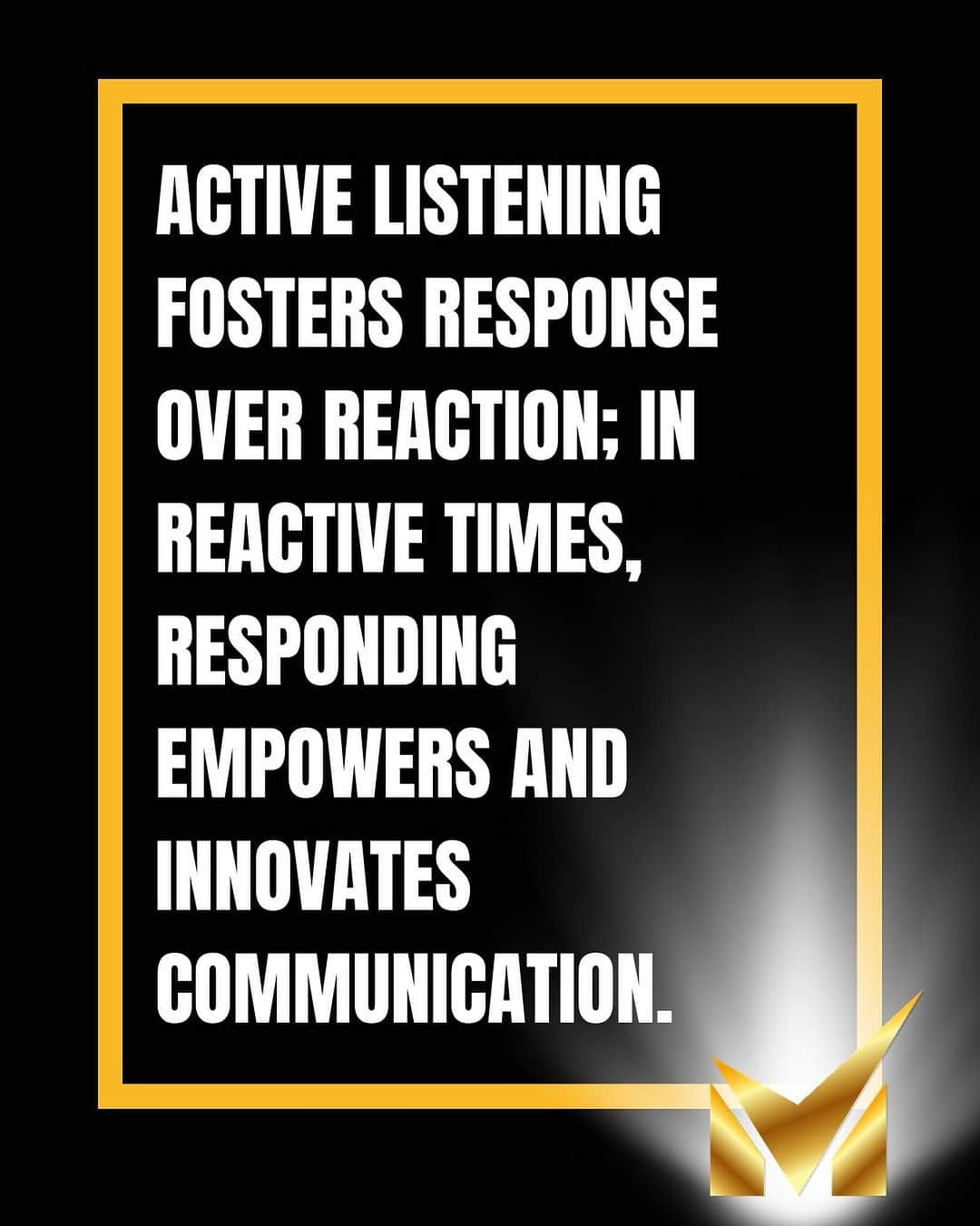 マーク・シュルマンのインスタグラム：「Active listening cultivates thoughtful responses over impulsive reactions!  In our reactive era, true communication power is often diminished. Yet, when we respond, we innovate and create. This fortifies our communicative strength. 💪  How do you harness the power of active listening in your life?  #existloudly #keynotespeaker #powerofattitude #hackingattitude #activelistening #rock #keynotespeaking #keynotespeaker」