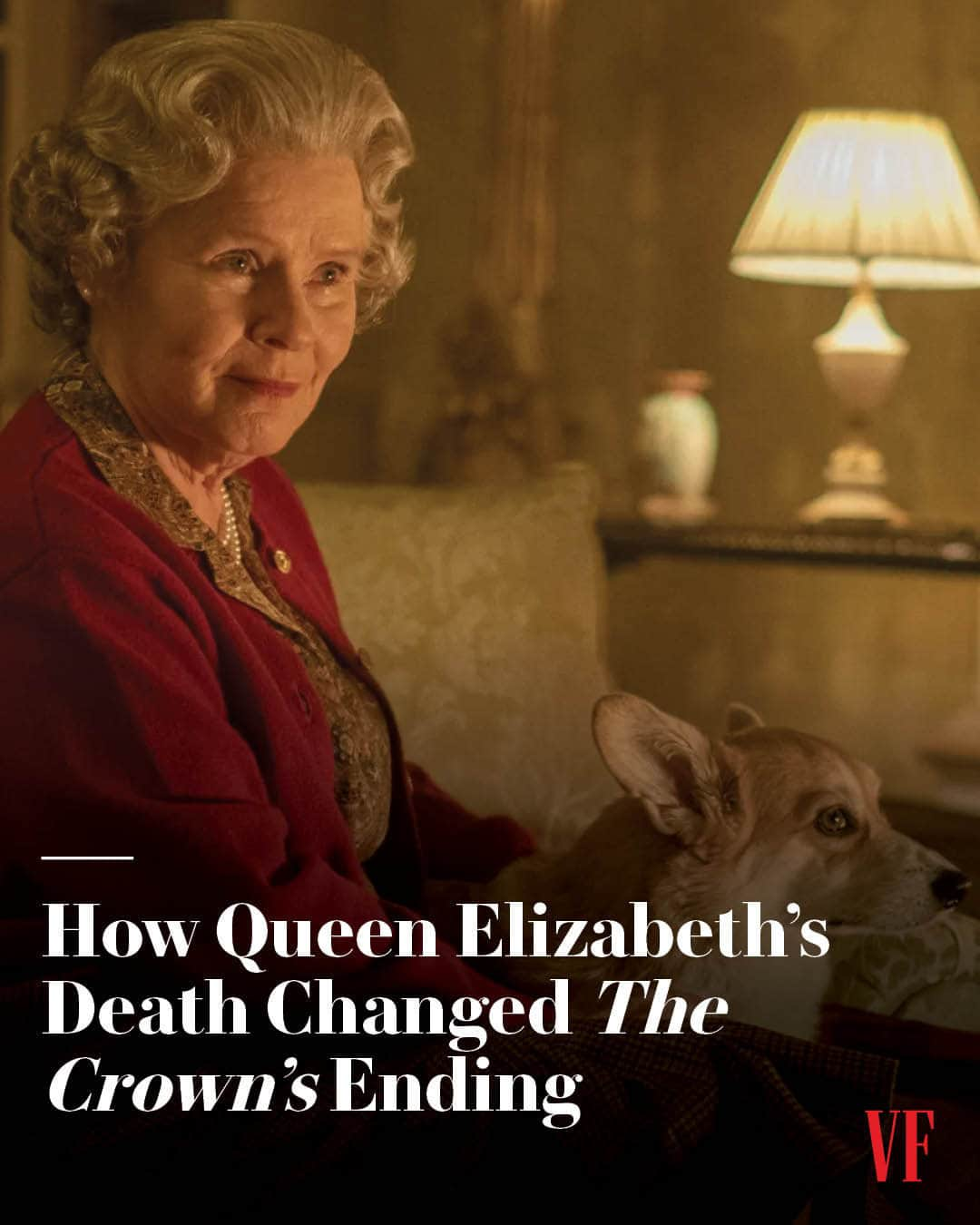 Vanity Fairのインスタグラム：「Following the death of Her Majesty, the Queen last September, Peter Morgan says he altered the ending of #TheCrown. Tap the link in bio to read how the show's series creator says the final season will differ from the original plan.   Photo: Keith Bernstein, Netflix」