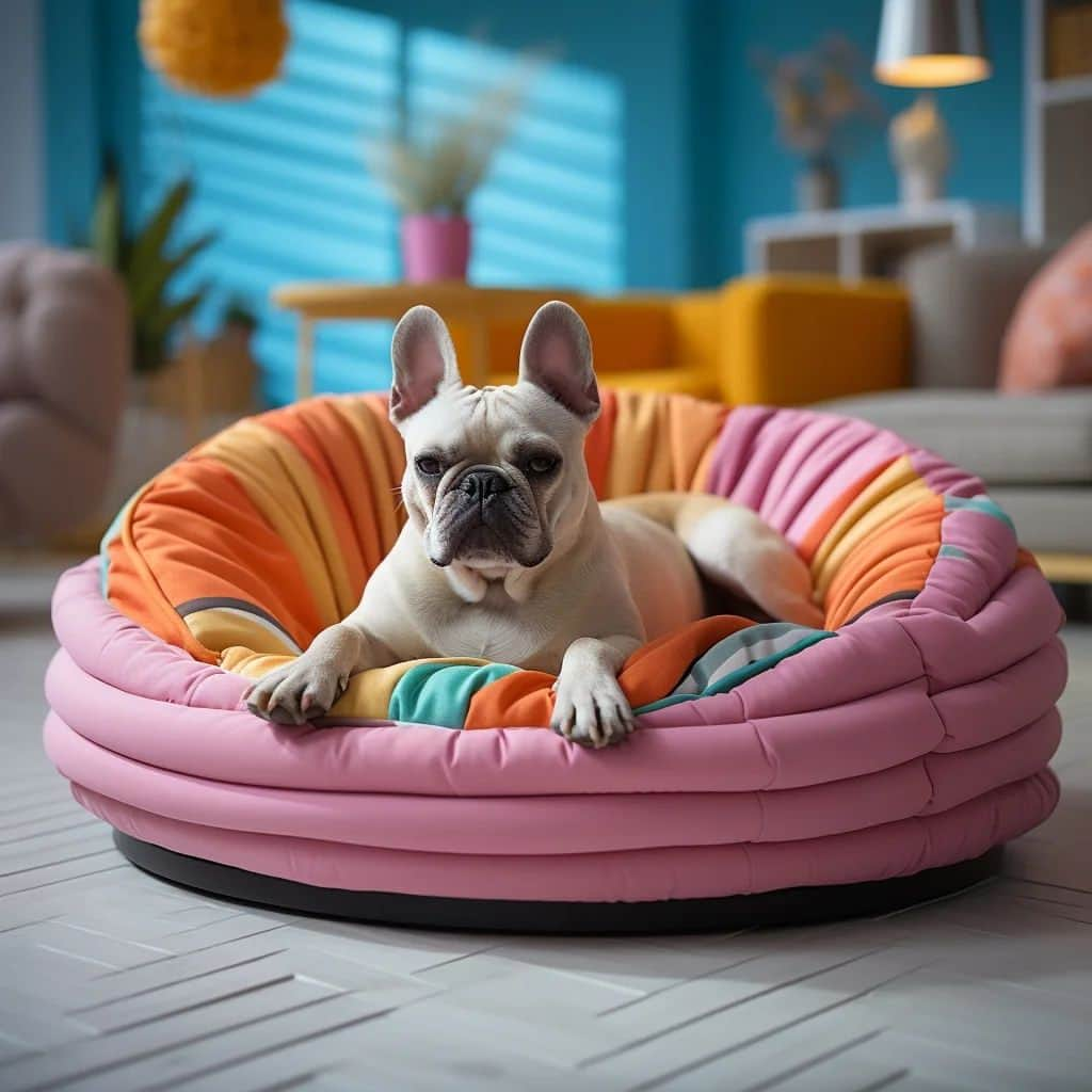 French Bulldogさんのインスタグラム写真 - (French BulldogInstagram)「🛏️ Crafting cozy havens for our furry friends! 1, 2, 3 or 4? 🐶🏗️  Exciting times as we design prototypes for the ultimate French Bulldog beds. Stay tuned for the comfiest dreams! 💤  . . . . .  #FrenchieBedDesigns #PamperedPups #CraftingForCanines #PrototypeMagic #TailWaggingComfort #PetFurnitureGoals #DreamyDogBeds #FrenchieFurniture #PawsAndPrototypes #PetProductInnovation #SnugSleepingSpaces #FurbabyFavorites #CanineComfort #BarkingBedtime #FrenchieDreams #PetProjectInProgress #TailoredForFurbabies #DesigningForDogs #BedtimeBliss #PupPrototypeAdventure #ComingSoon 🐾🛌」10月28日 1時34分 - frenchie.world