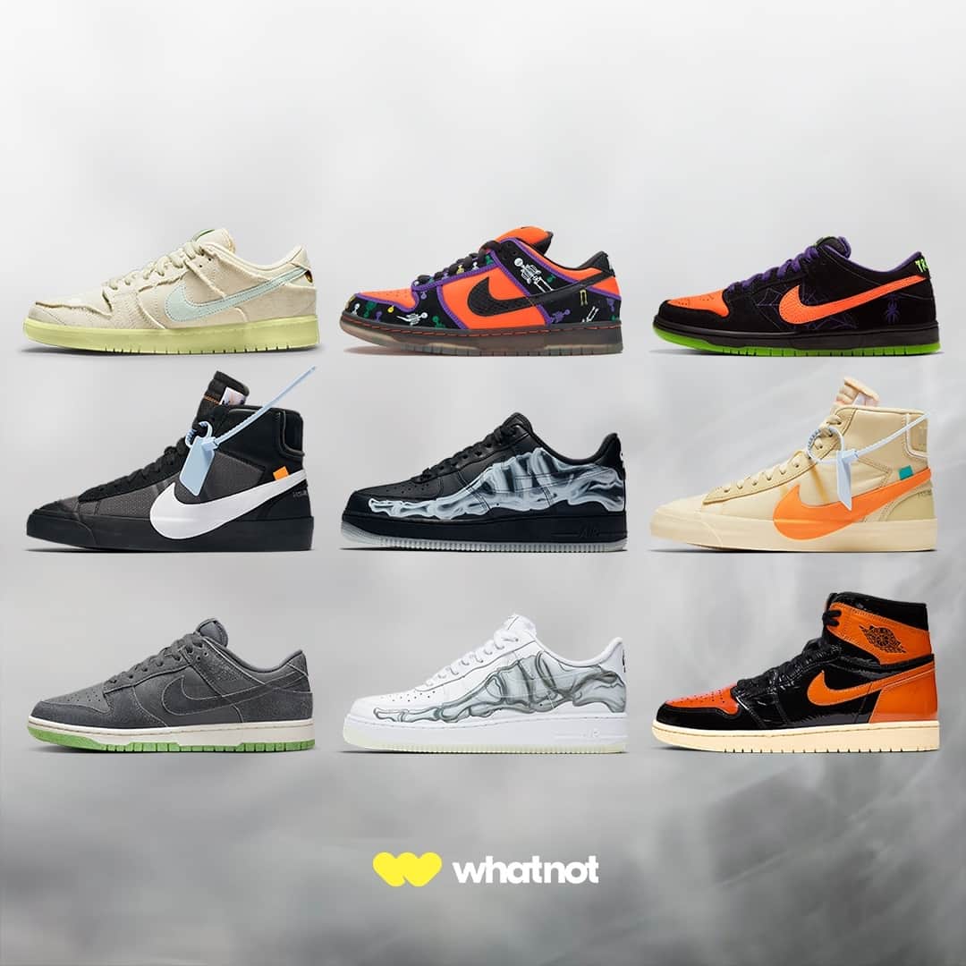 Sneaker Newsさんのインスタグラム写真 - (Sneaker NewsInstagram)「@whatnot is back with another can’t-miss treat for Halloween — a massive giveaway of the spookiest, most frighteningly awesome sneakers in recent memory. On October 31st at 1pm EST, you'll have the opportunity to win dozens of free pairs of Mummy SB Dunks, the Off-White x Blazer "All Hallows Eve", and much more. The final trick: one lucky winner will get a pair of the iconic "Day of the Dead'' SB Dunks from 2006 (sneakerheads know how much this one costs).⁠ ⁠ Sign up for Whatnot now via the LINK IN BIO.⁠ ⁠」10月28日 2時00分 - sneakernews