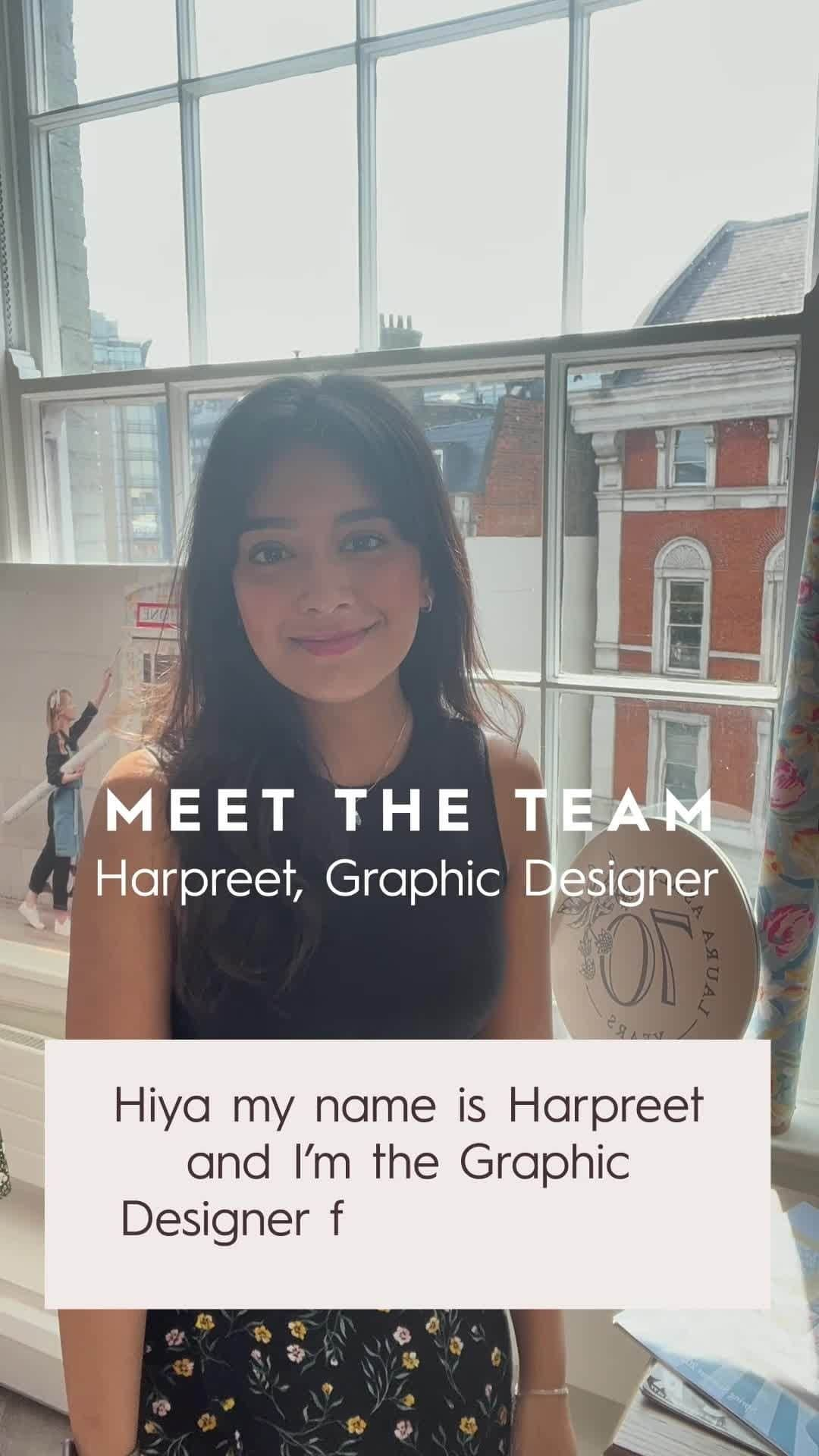 ローラアシュレイのインスタグラム：「Meet the people behind the Laura Ashley brand ✨. In our new mini-series, 'Meet the Team' you can get to know our team members one by one.⁣⁣⁣ ⁣⁣⁣ Meet Harpreet, our Graphic Designer, who's work includes designing both pyshical and digital assets to support the Marketing team.⁣⁣ ⁣⁣⁣ Who would you like to meet next?⁣⁣⁣ ⁣⁣⁣ #MeetTheTeam #LauraAshley」