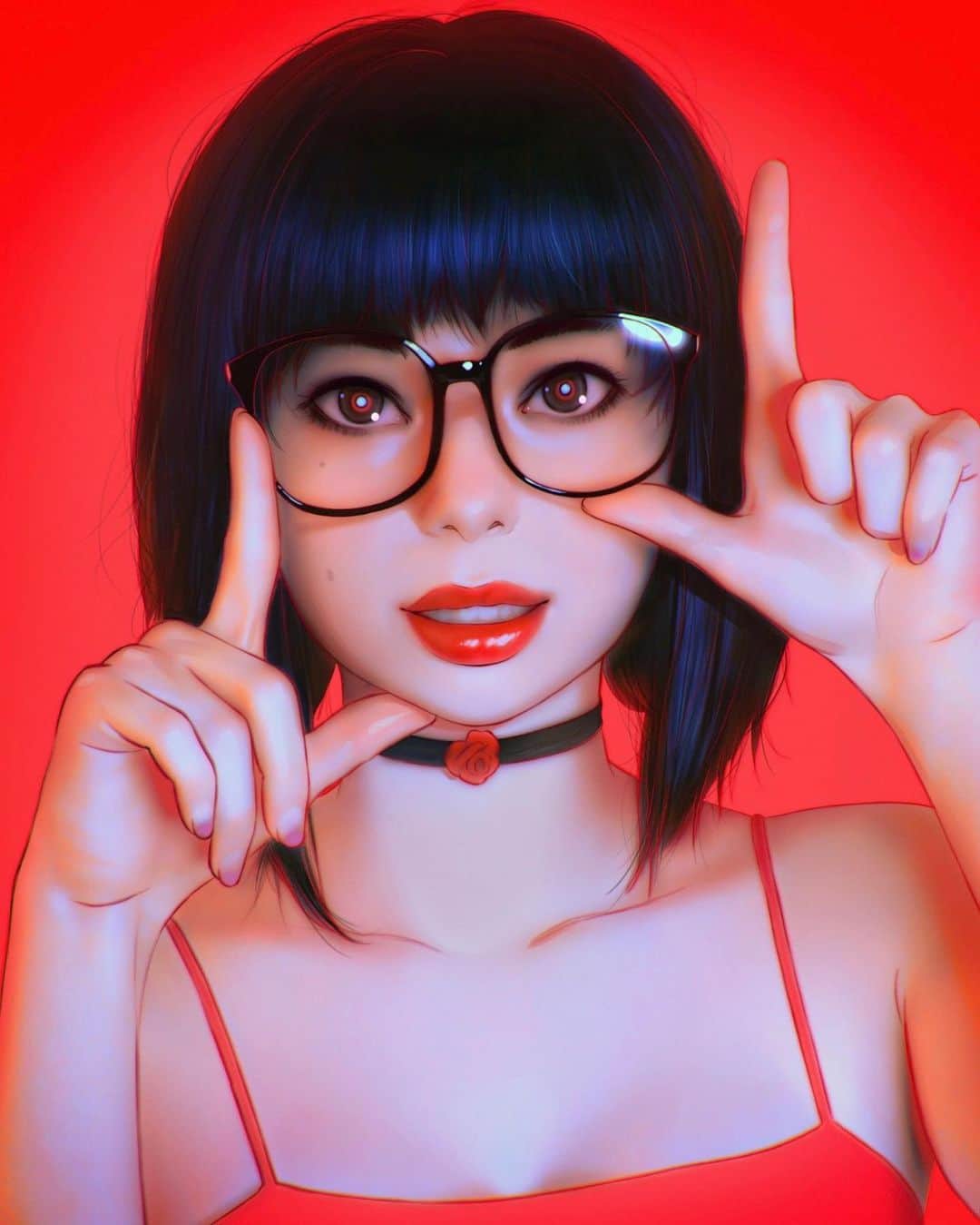 イリヤ・クブシノブ さんのインスタグラム写真 - (イリヤ・クブシノブ Instagram)「Lit @owllit and Suzi @the_sphere_hunter portraits for Solo Exhibition at @gallerynucleus !🔥  Open till 29th, signing on 28th (5pm-8pm)!」10月28日 2時59分 - kuvshinov_ilya