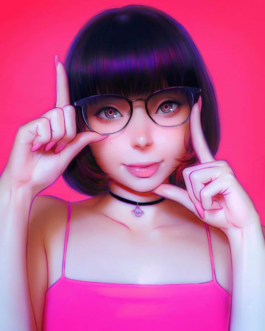 イリヤ・クブシノブ さんのインスタグラム写真 - (イリヤ・クブシノブ Instagram)「Lit @owllit and Suzi @the_sphere_hunter portraits for Solo Exhibition at @gallerynucleus !🔥  Open till 29th, signing on 28th (5pm-8pm)!」10月28日 2時59分 - kuvshinov_ilya