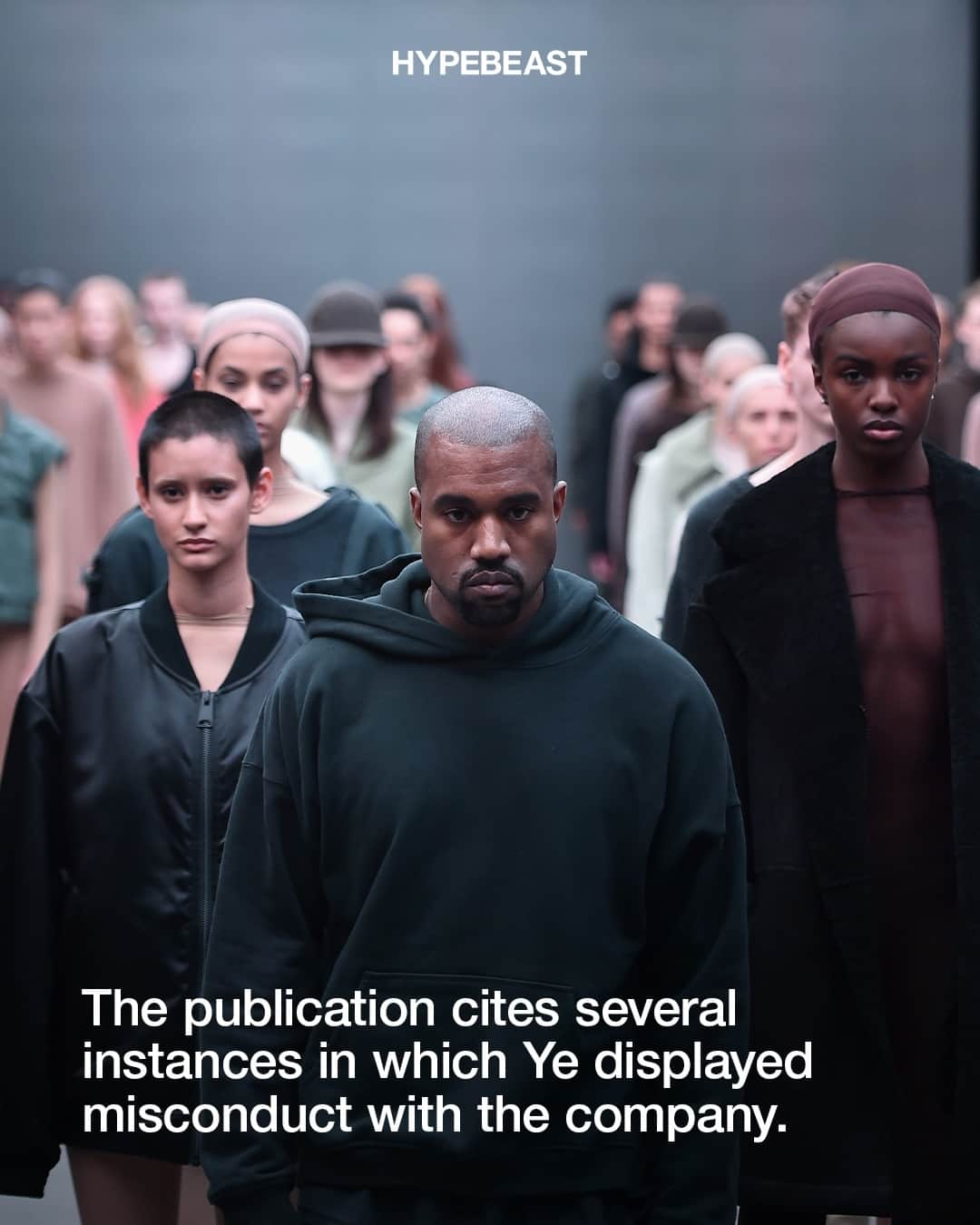 HYPEBEASTさんのインスタグラム写真 - (HYPEBEASTInstagram)「According to a new report from ‘The New York Times,’ @adidas "had been tolerating [Ye’s] misconduct behind the scenes for nearly a decade."⁠ ⁠ The German sportswear company held onto its highly-lucrative YEEZY partnership with the artist, despite his consistently antisemitic and hateful behaviors. Per the examination, Ye “made antisemitic and sexually offensive comments, displayed erratic behavior, and issued ever escalating demands” throughout the partnership, and the publication cites several instances in which Ye displayed misconduct with the company.⁠ ⁠ In one instance, in 2013, when adidas employees showed the artist their initial designs for YEEZY sneakers at the brand’s headquarters in Germany, Ye was not satisfied with the product and sketched a swastika on the toe of one shoe, according to two participants. Later, in 2018, Ye reportedly told adidas employees and associates that he “admired Hitler’s command of propaganda, viewing him as a master marketer.”⁠ ⁠ After several other instances of misconduct and myriad employee complaints, the company finally terminated its partnership with the artist last year.⁠ ⁠ Read the full story at the link in bio.⁠ Photo: Getty Images」10月28日 3時00分 - hypebeast