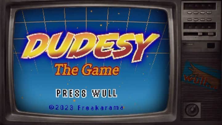 ウィル・サッソのインスタグラム：「Thank you for this astonishing Dudesy video game, @freakarama. Call me Dudesy.」
