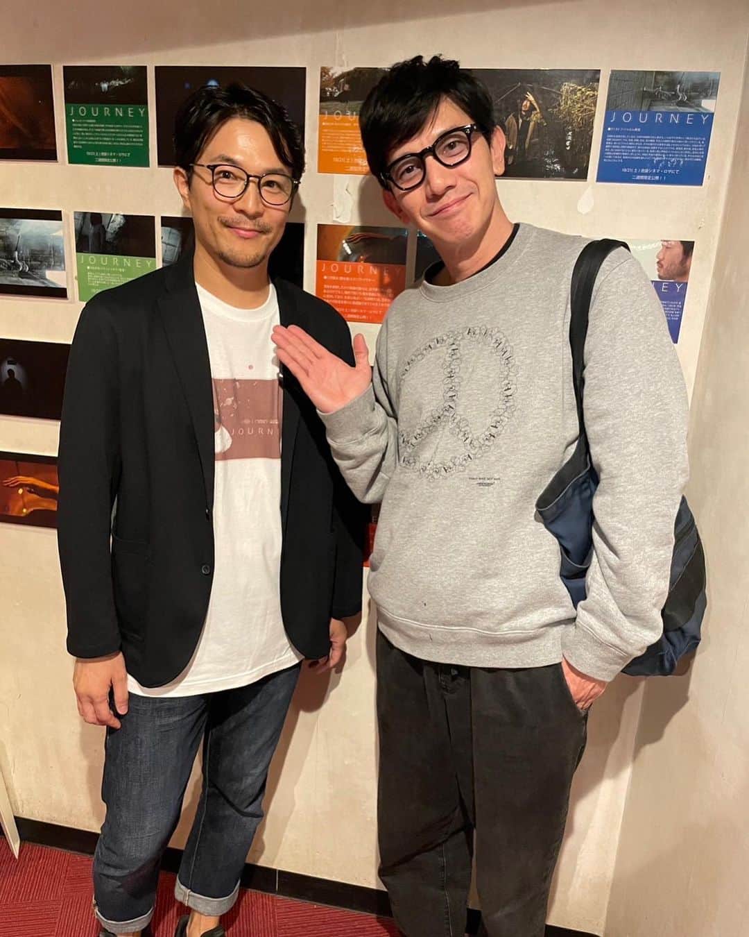 盛岡豊のインスタグラム：「事務所仲間である森山祥伍出演の映画『JOURNEY』を鑑賞。 監督の頭の中はどうなってるんだと思うような難解さで、僕自身の意識がどこか行きそうでしたが、美しく工夫ある映像に魅入りましたわ。 池袋シネマロサにて、11月3日まで。  #森山祥伍 #映画journey」