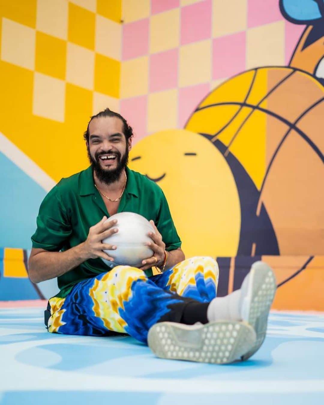 ジョアキム・ノアのインスタグラム：「What a beautiful court in San Juan, PR 🇵🇷  Thank you to the @hennessy team and @sergio_stuff.」