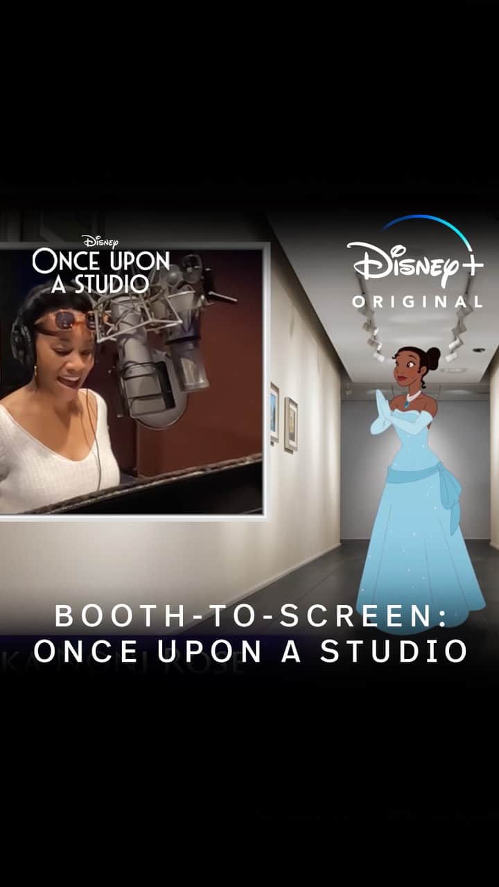 ウォルト・ディズニー・アニメーション・スタジオズのインスタグラム：「A century of voices brought the magic to this booth. Go behind the scenes with the voice cast for ONCE UPON A STUDIO and stream it now on @DisneyPlus! 🗣️🎙️✨📺」