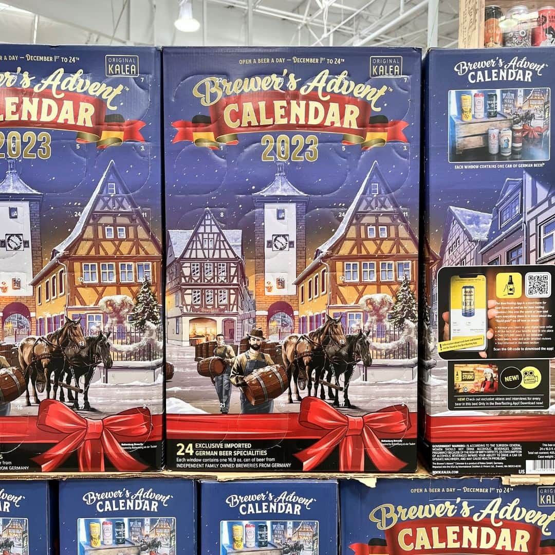 Costcoのインスタグラム：「A new German beer awaits each day with the Brewer’s Advent Calendar. 🍺 Please drink responsibly.」