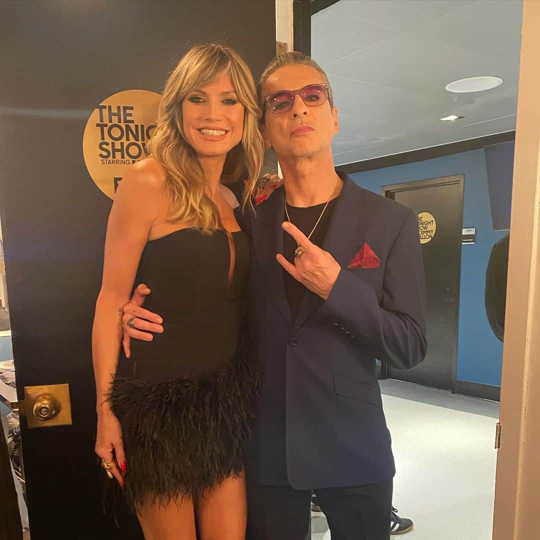 ハイディ・クルムのインスタグラム：「@jimmyfallon @fallontonight @depechemode @wmbrownproject」