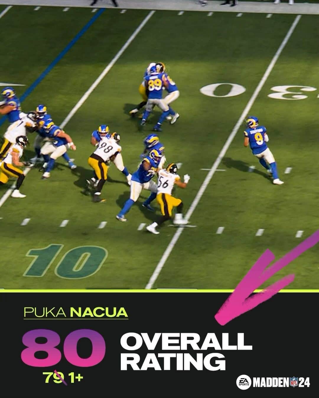NFLのインスタグラム：「Big performances means big Madden rating boosts 🎮」