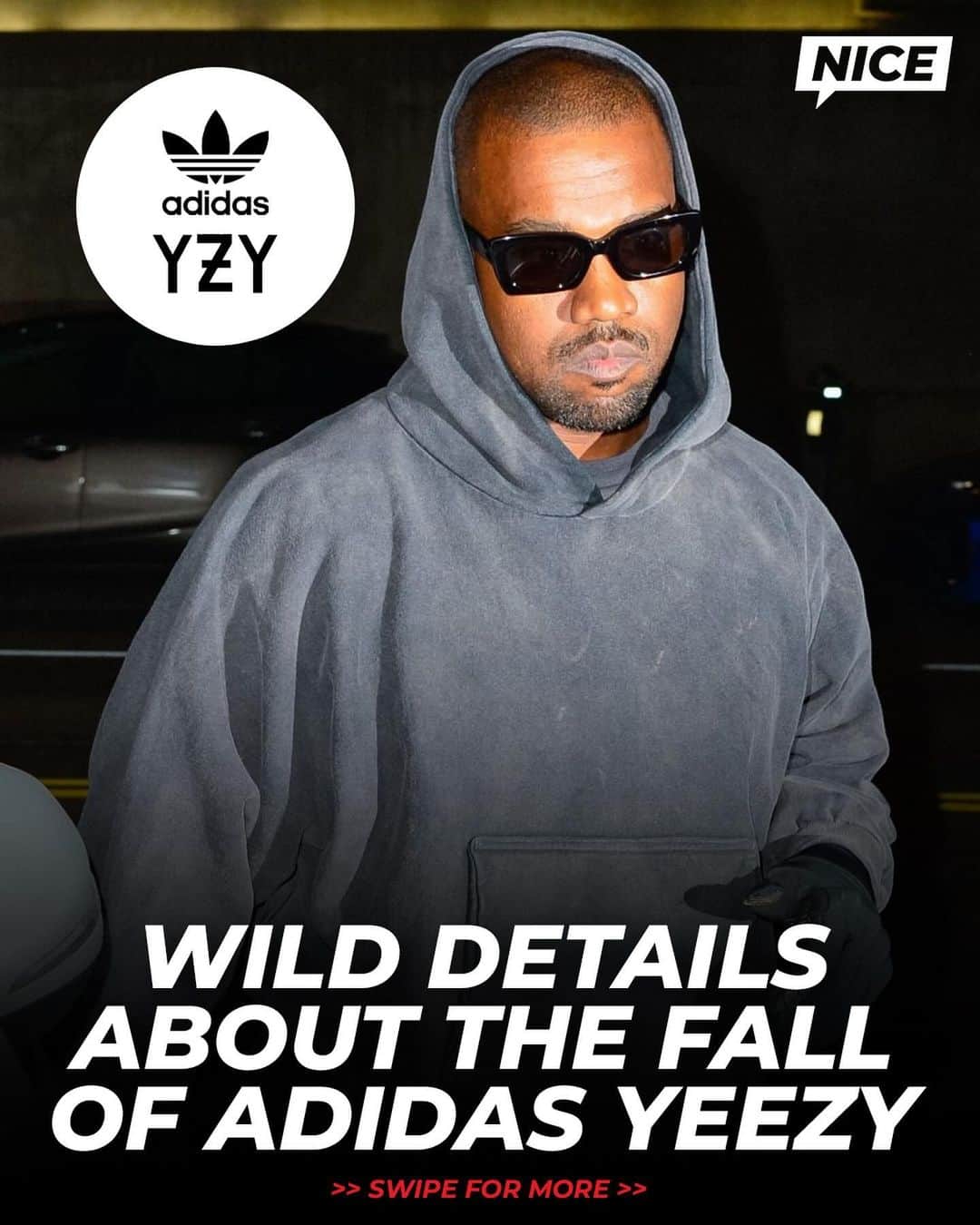 Nice Kicksのインスタグラム：「An explosive report from the @nytimes details the fallout between Kanye West and Adidas 😳  LINK IN BIO for more info 📲」