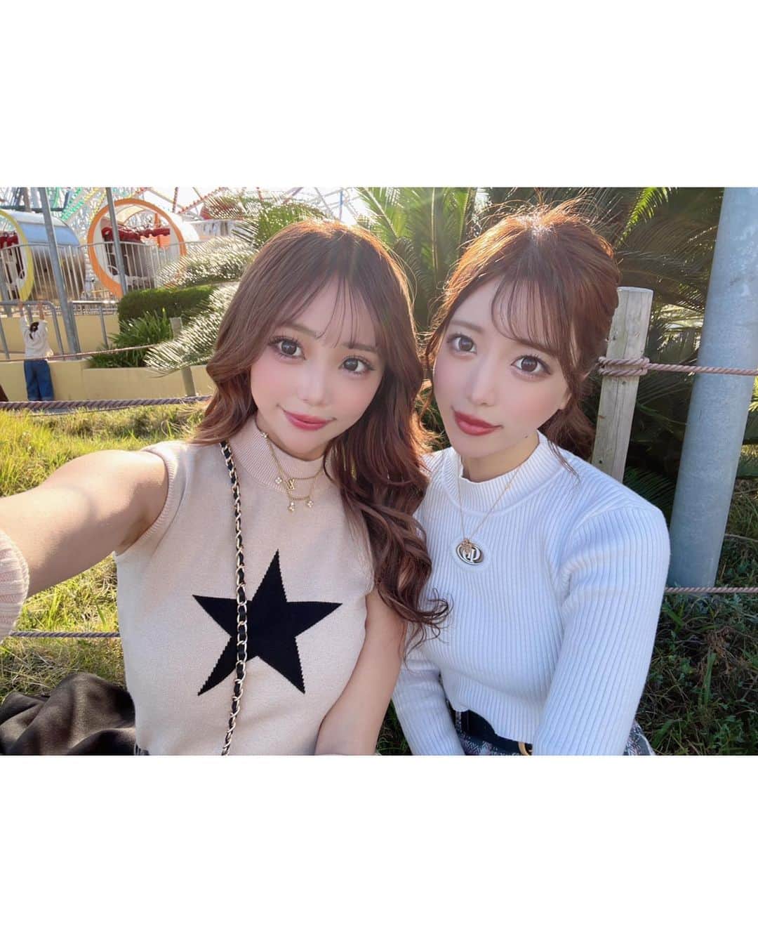 くまみゆさんのインスタグラム写真 - (くまみゆInstagram)「. . なみたんと長島行ってきた〜🥹 乗り物乗りまくって最高に楽しすぎた休日だった！ 昼間は暖かくてこの時期最高すぎる気温だなあ😭 楽しかった〜〜😌 . . #darich」10月28日 18時18分 - kumamiyu.24
