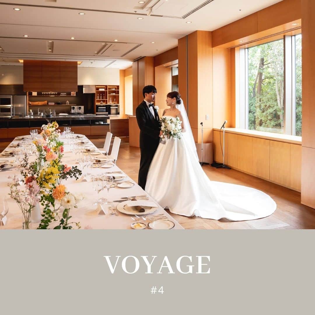 シャングリ・ラ ホテル 東京 ヘブンリーウエディングのインスタグラム：「@grandhyatttokyo_wedding VOYAGE 4 ——————————————— チャペルガーデンの花壇と統一感を持たせた装花で かわいらしい空間デザインに ——————————————— VENUE: THYME  📸 @tokyo_laviephotography @yuki_photography 💐@uiflorist @natsumi_sasaki_ui 💄@sashu.armonia 👗@lesnocesweddingdress  #グランドハイアット東京 #グランドハイアット東京ウェディング #グラハイ花嫁 #grandhyatttokyowedding」
