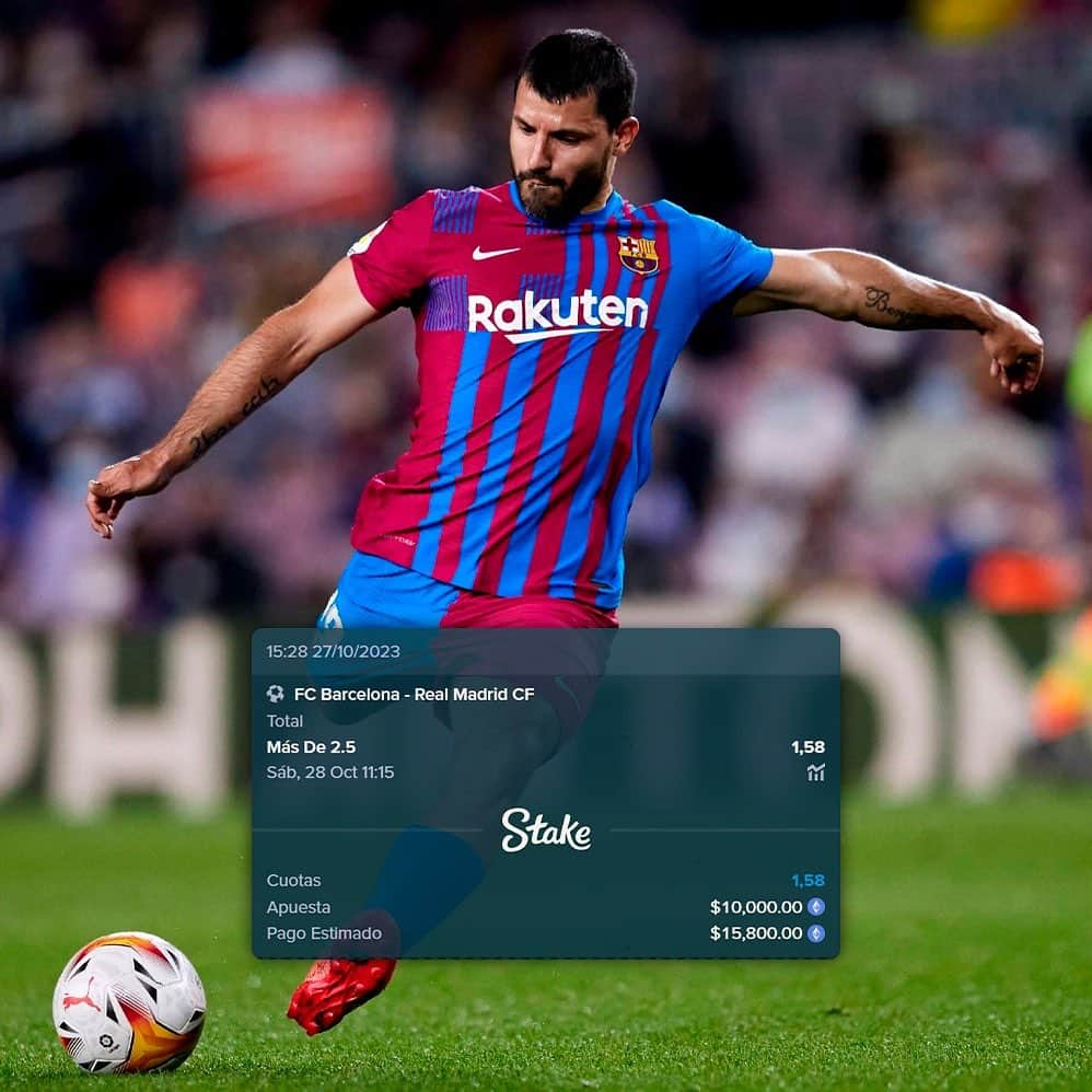 セルヒオ・アグエロのインスタグラム：「Se viene un gran partido. Qué pálpito tienen para el clásico? Yo creo que habrá varios goles 😎 @stake」