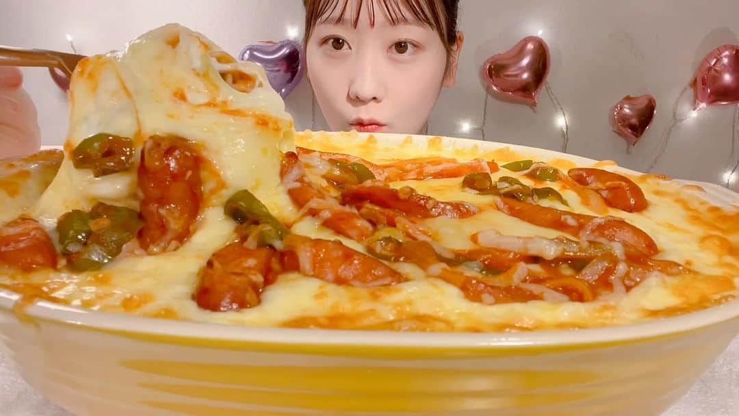 のインスタグラム：「ナポリタングラタン🍝Spaghetti Gratin🍝 #asmr #asmreating #eating #mukbang」