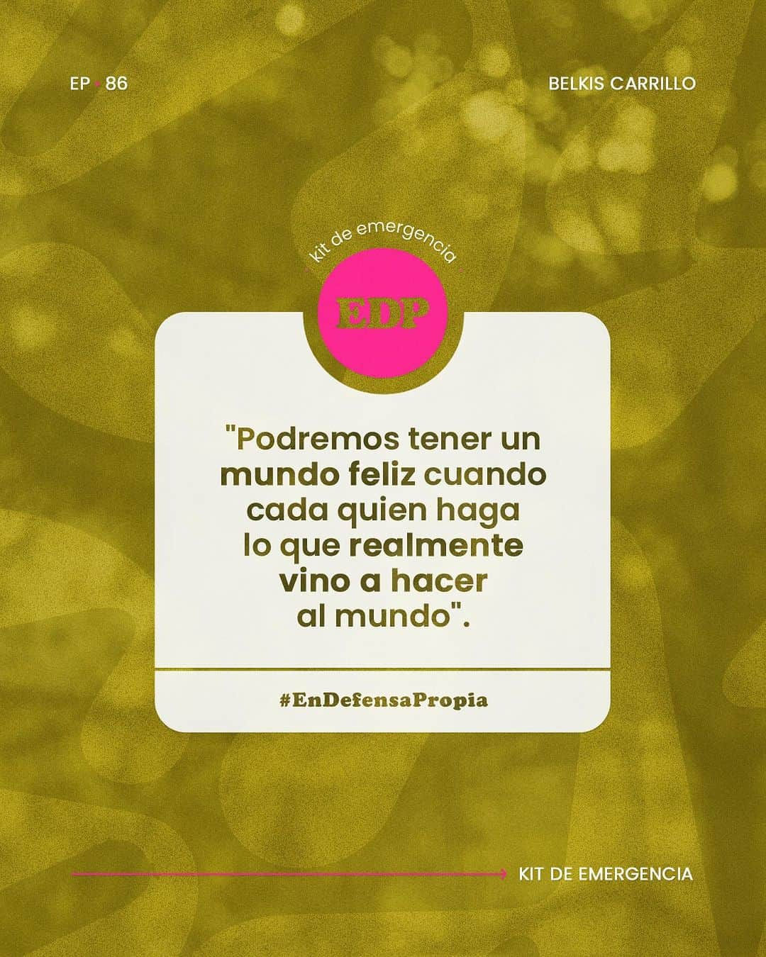 Erika De La Vegaさんのインスタグラム写真 - (Erika De La VegaInstagram)「Esas limitantes que no nos permiten avanzar la mayoría de las veces vienen de lo que escuchamos y aprendimos de nuestros padres, abuelos e incluso la sociedad. ¿Cómo podemos transformarlas? Belkis Carrillo @psicoespacio nos aconseja practicar y cultivar el amor propio, cuestionar esas creencias y validarlas para ver que si hay oportunidad y posibilidad de cambio y de lograr lo que queremos #EnDefensaPropia   Escucha el episodio completo en todas las plataformas de audio: spotify, google podcasts, apple podcasts, amazon music y en mi canal de youtube.  #ErikaDeLaVega #podcast」10月28日 9時32分 - erikadlvoficial