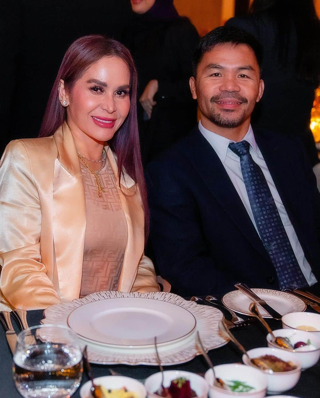 マニー・パッキャオさんのインスタグラム写真 - (マニー・パッキャオInstagram)「GALA dinner before the #BattleOfTheBaddest #FuryNgannou #RiyadhSeason @turkialalshik @riyadhseason」10月28日 9時51分 - mannypacquiao