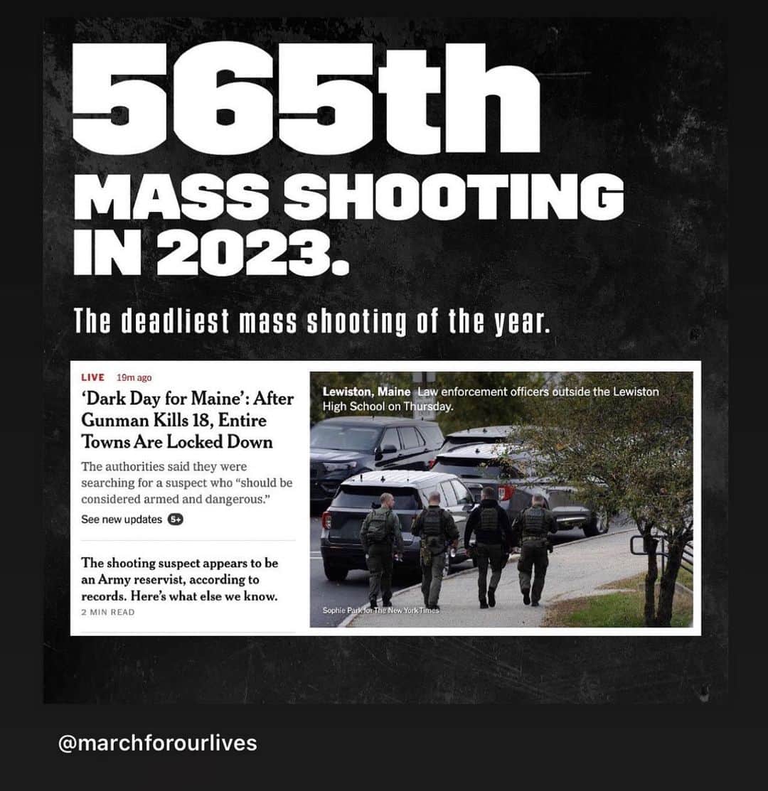 ロージー・オドネルのインスタグラム：「killer is dead - mass shootings continue #horror」