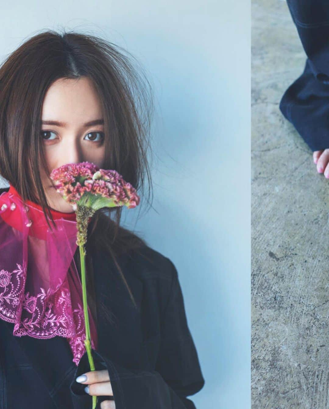 野崎萌香さんのインスタグラム写真 - (野崎萌香Instagram)「🍂🥀🪸.  Photographs： Takahiro Otsuji Flower Design： Yoko Uda Styling： Kazuhide Umeda Hair & Make-up： Naoyuki Ohgimoto（POIL） Model： Moeka Nozaki」10月28日 12時20分 - moeka_nozaki